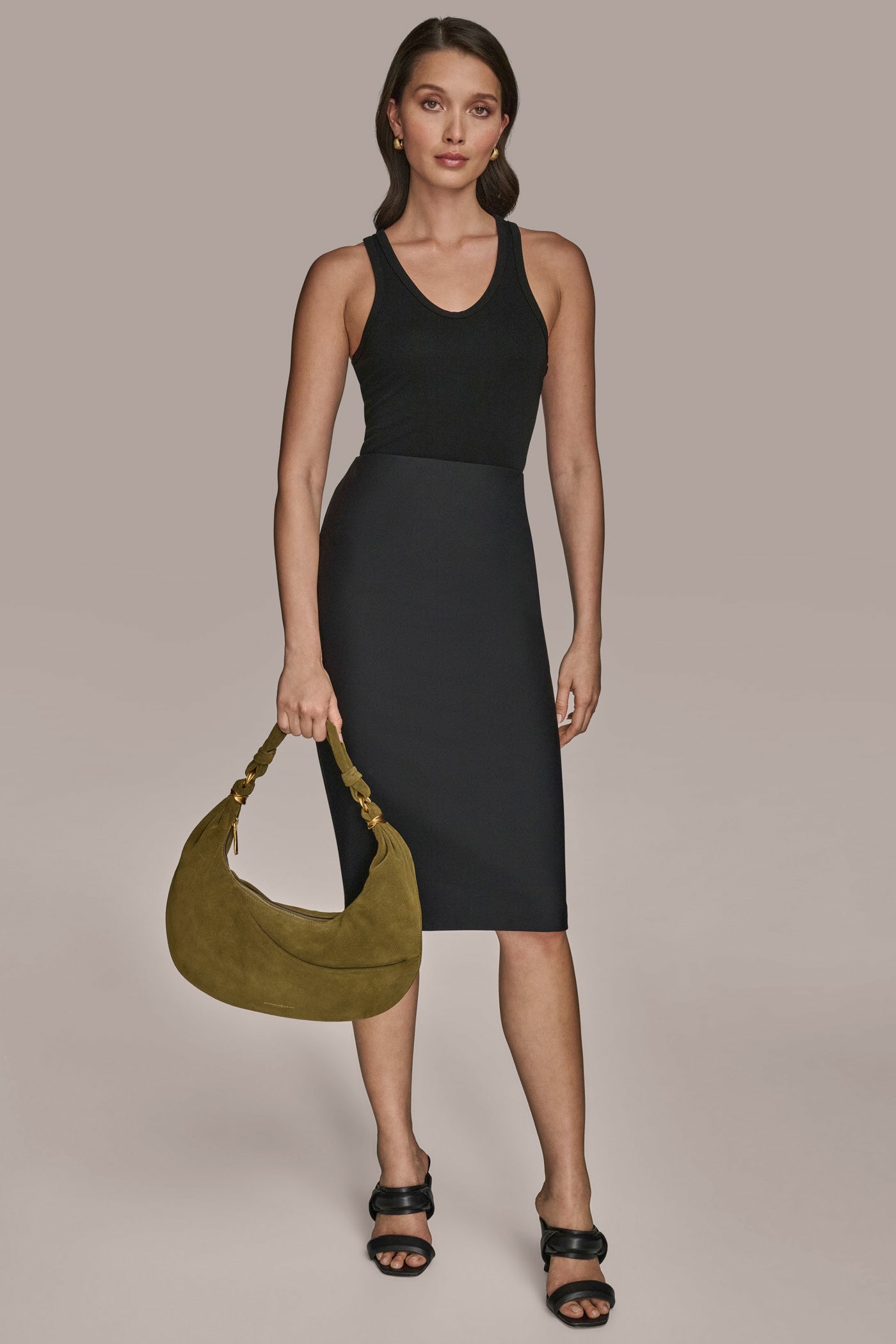 GABARDINE SUEDE SHOULDER BAG VIEW 7 | Sale Bags GABARDINE SUEDE SHOULDER BAG VIEW 7 | Sale Bags