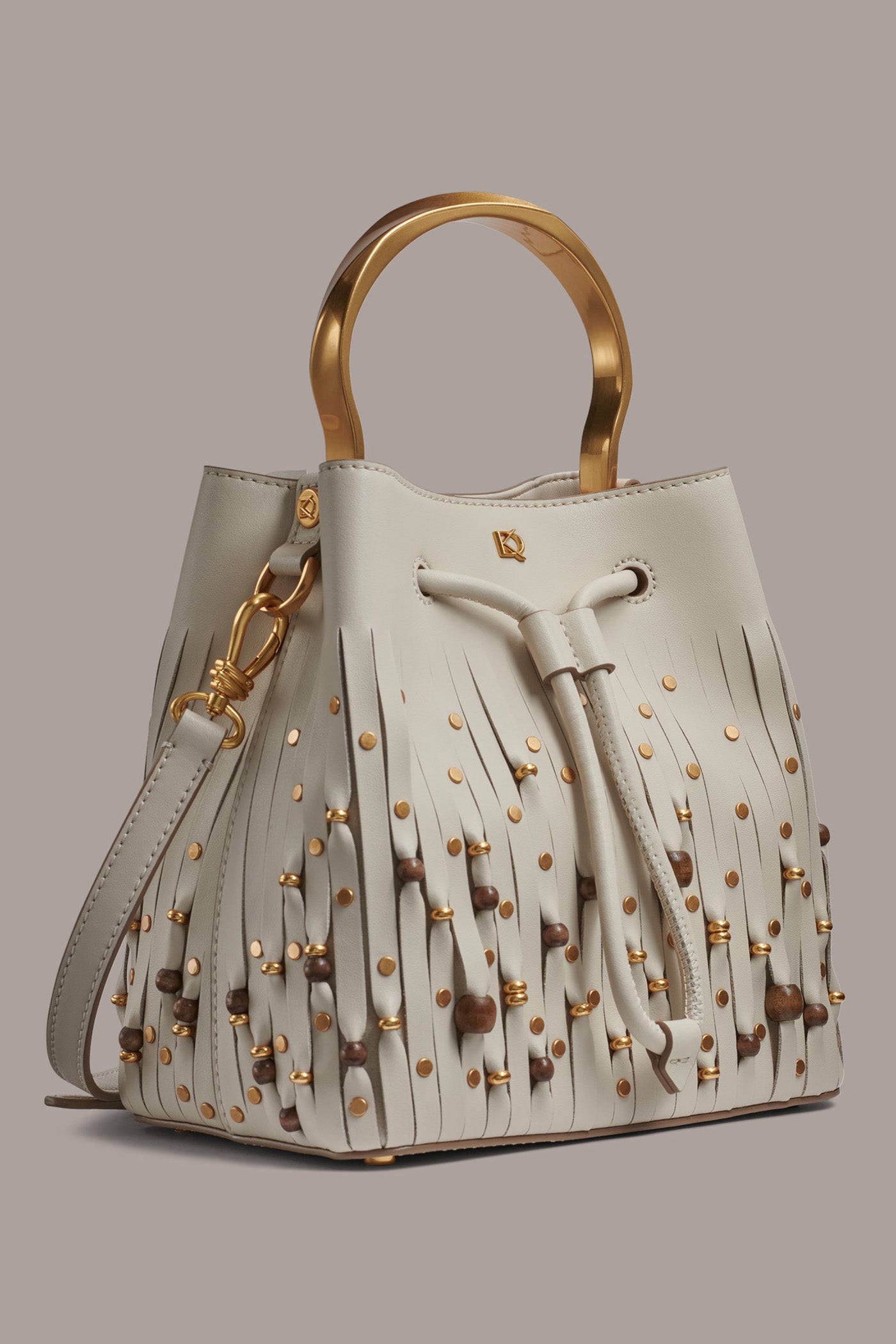 LAWRENCE BEADED LASER-CUT BUCKET BAG VIEW 3 | Sale Bags LAWRENCE BEADED LASER-CUT BUCKET BAG VIEW 3 | Sale Bags