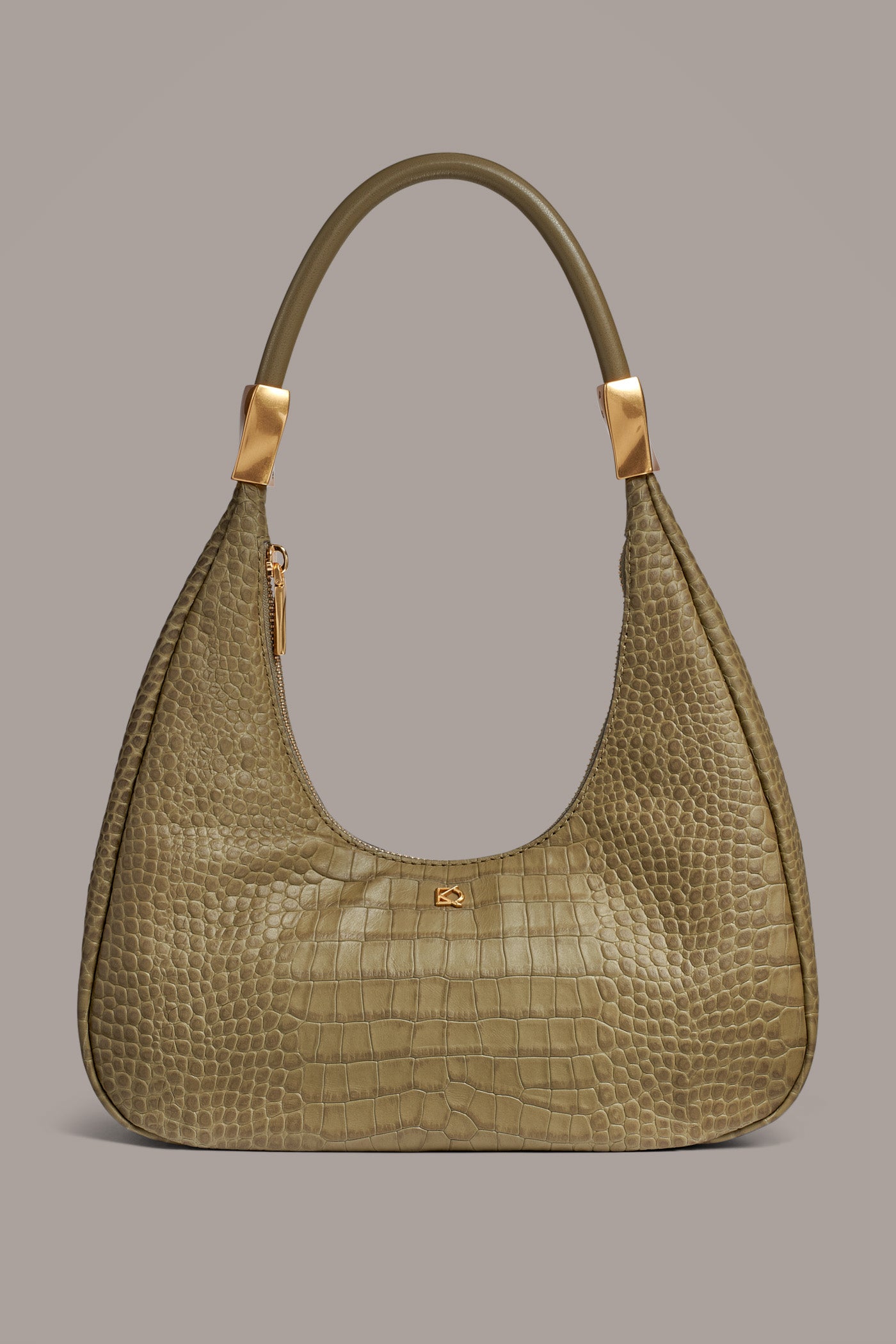 QUOGUE CROC-EFFECT HOBO SHOULDER BAG | View 1 | Bags QUOGUE CROC-EFFECT HOBO SHOULDER BAG | View 1 | Bags