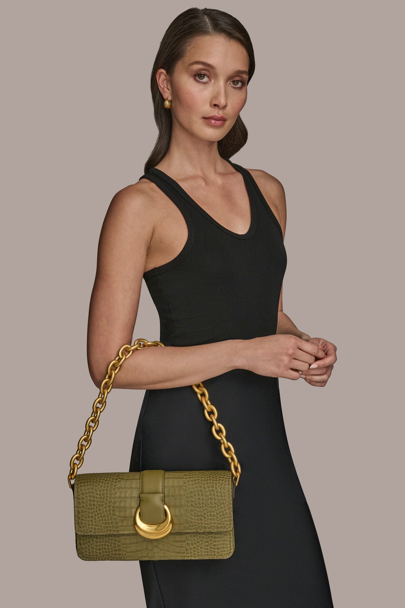 VALLEY STREAM CROC-EFFECT SHOULDER BAG | View 2 | Shoulder & Hobo Bags VALLEY STREAM CROC-EFFECT SHOULDER BAG | View 2 | Shoulder & Hobo Bags