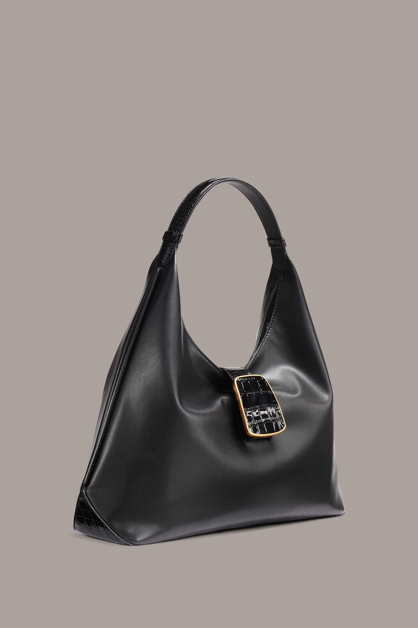 PERCALE SMALL CROC-PANELED SHOULDER BAG VIEW 3 | New Arrivals PERCALE SMALL CROC-PANELED SHOULDER BAG VIEW 3 | New Arrivals