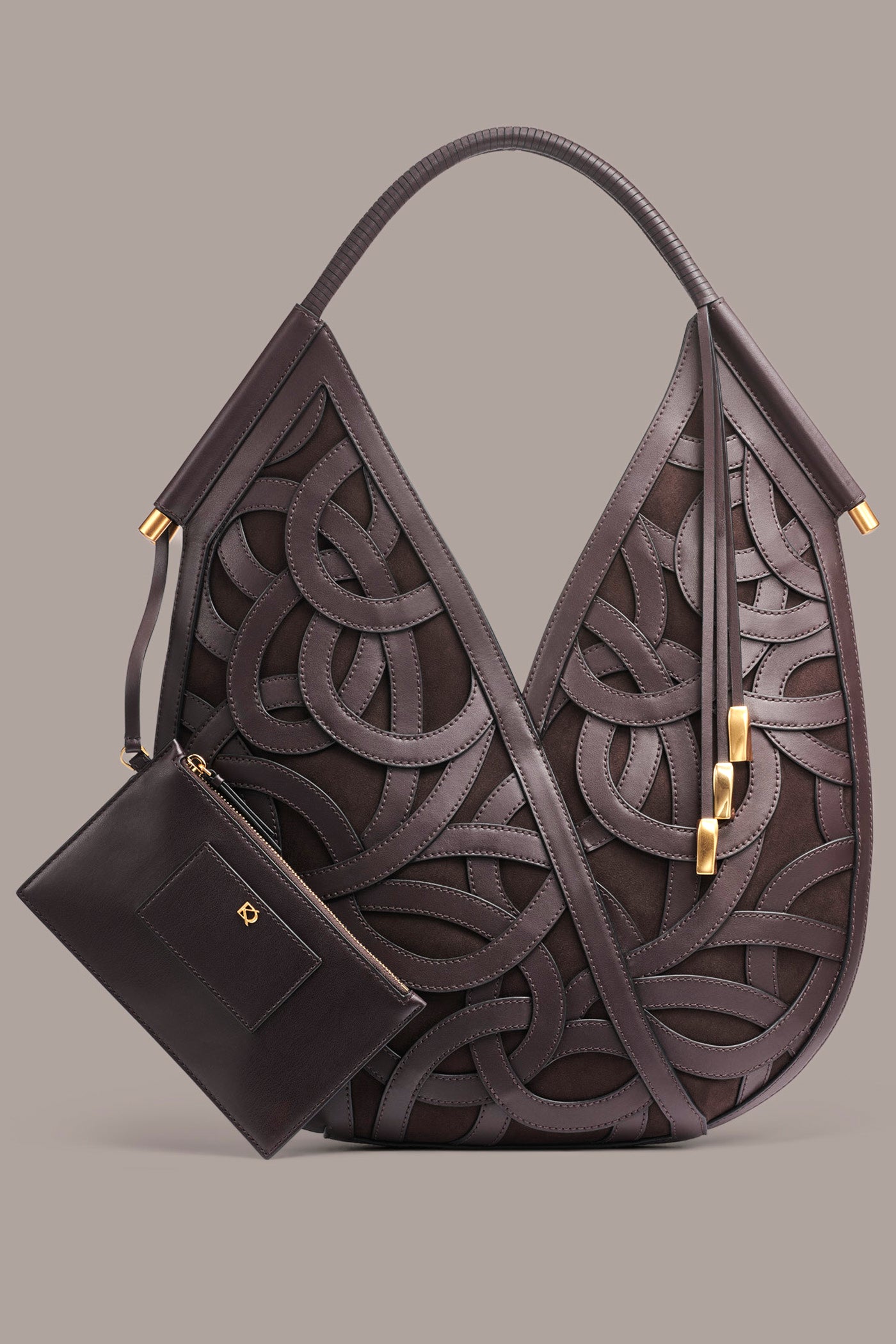 BALDWIN WOVEN ABSTRACT SHOULDER BAG | View 1 | Fall Collection BALDWIN WOVEN ABSTRACT SHOULDER BAG | View 1 | Fall Collection