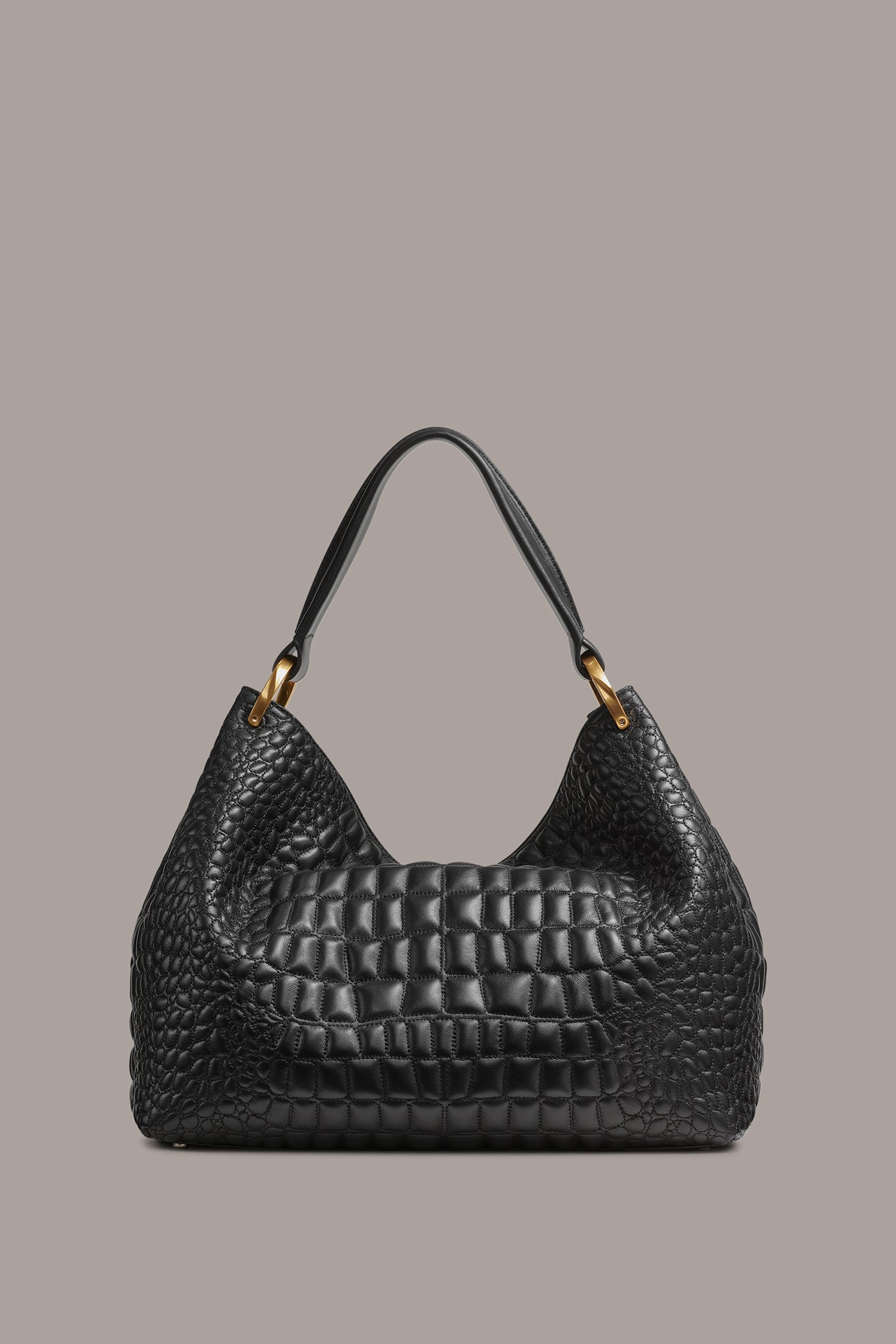 GLENWOOD CROC-EFFECT SHOULDER BAG VIEW 4 GLENWOOD CROC-EFFECT SHOULDER BAG VIEW 4