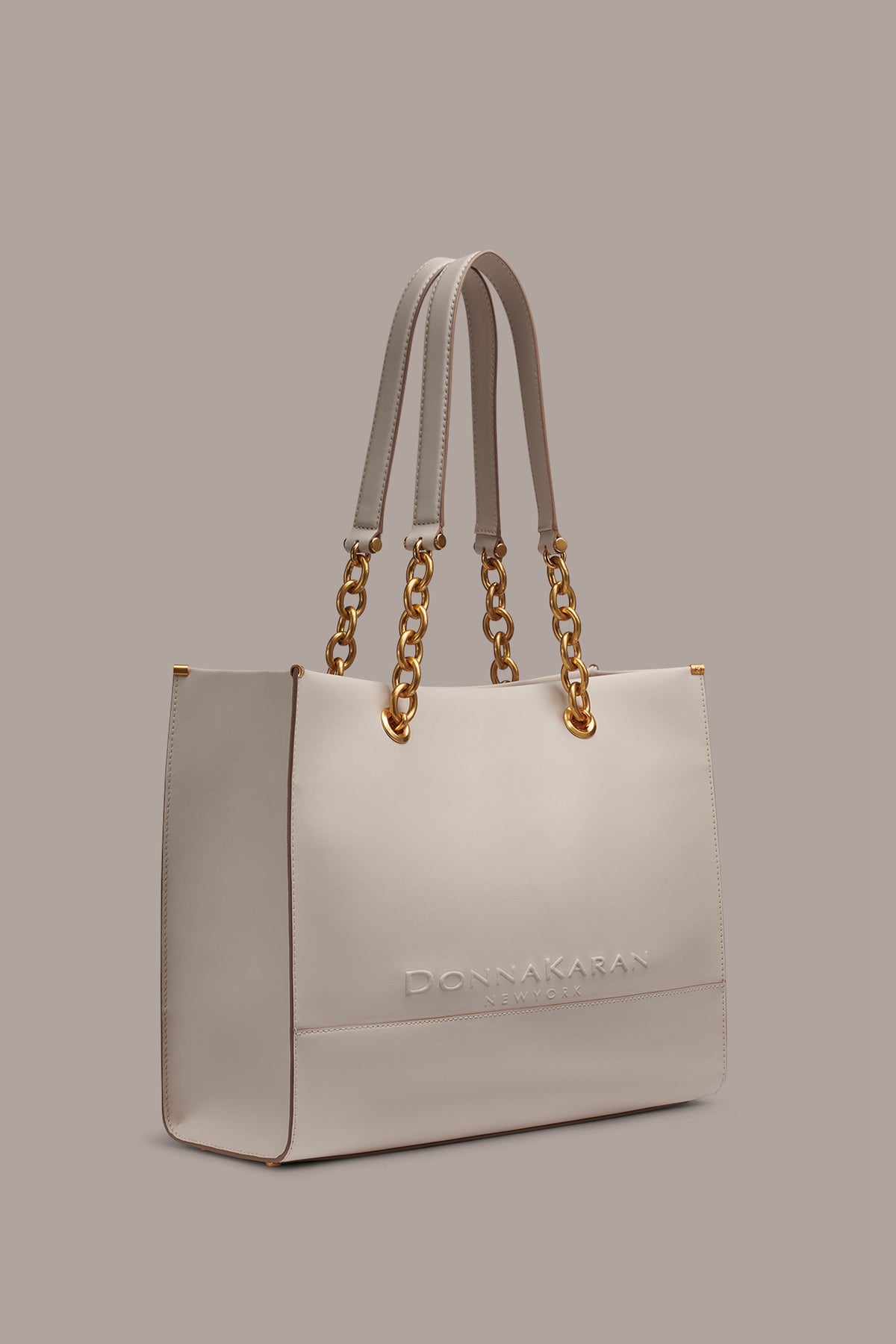 Merino Leather Logo Tote | Totes | Donna Karan