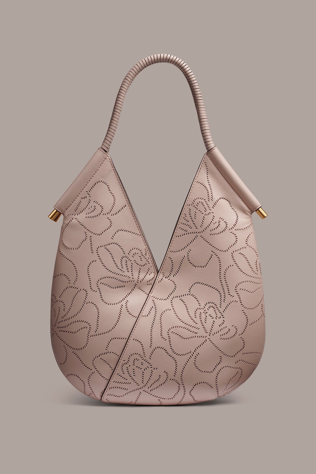 Baldwin Floral Leather Mini Shoulder Bag | Donna Karan