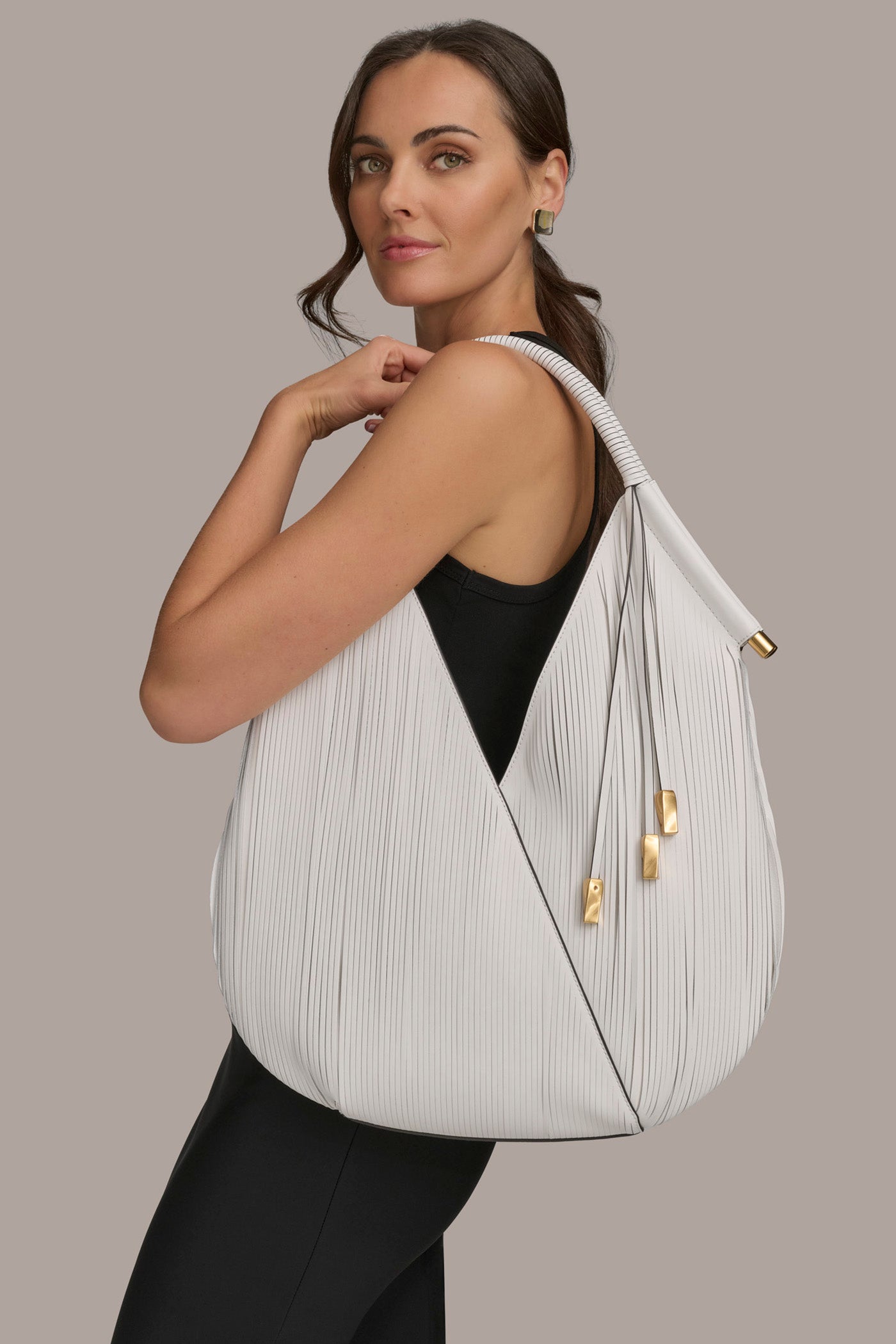BALDWIN LASER-CUT SHOULDER BAG | View 2 | Statement Bags BALDWIN LASER-CUT SHOULDER BAG | View 2 | Statement Bags