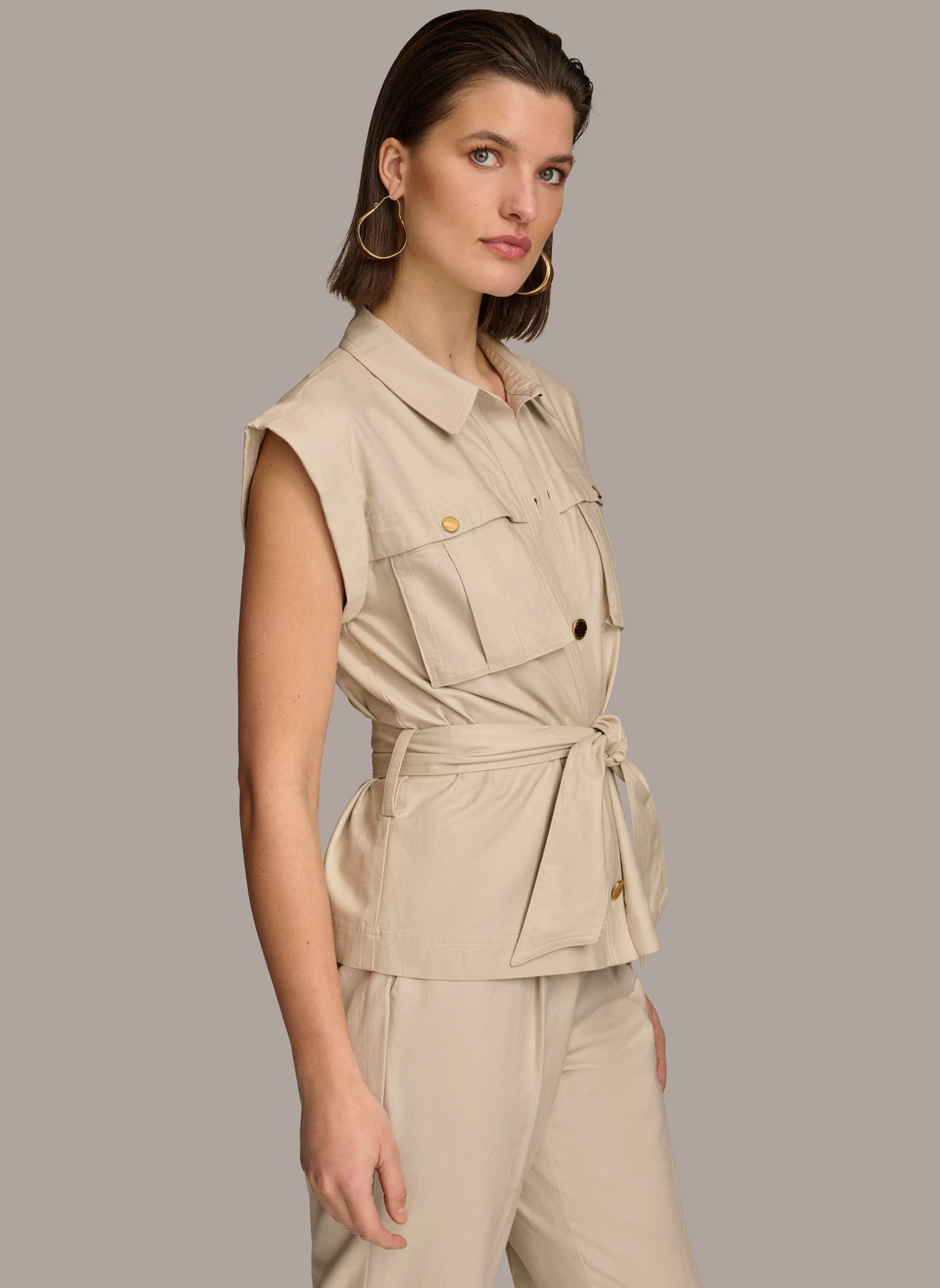 BELTED JACKET WITH POCKETS VIEW 3 | Sale Blazers BELTED JACKET WITH POCKETS VIEW 3 | Sale Blazers
