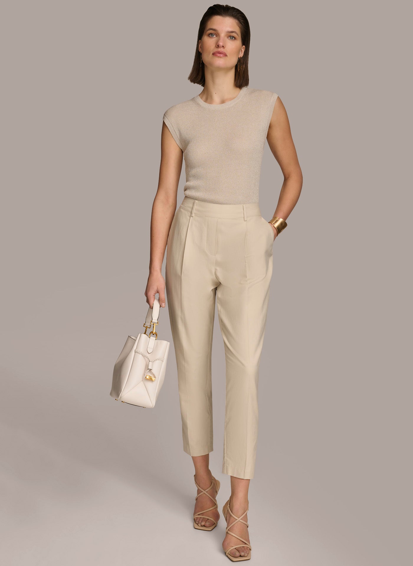 PULL ON TROUSER WITH PLEATS VIEW 4 PULL ON TROUSER WITH PLEATS VIEW 4