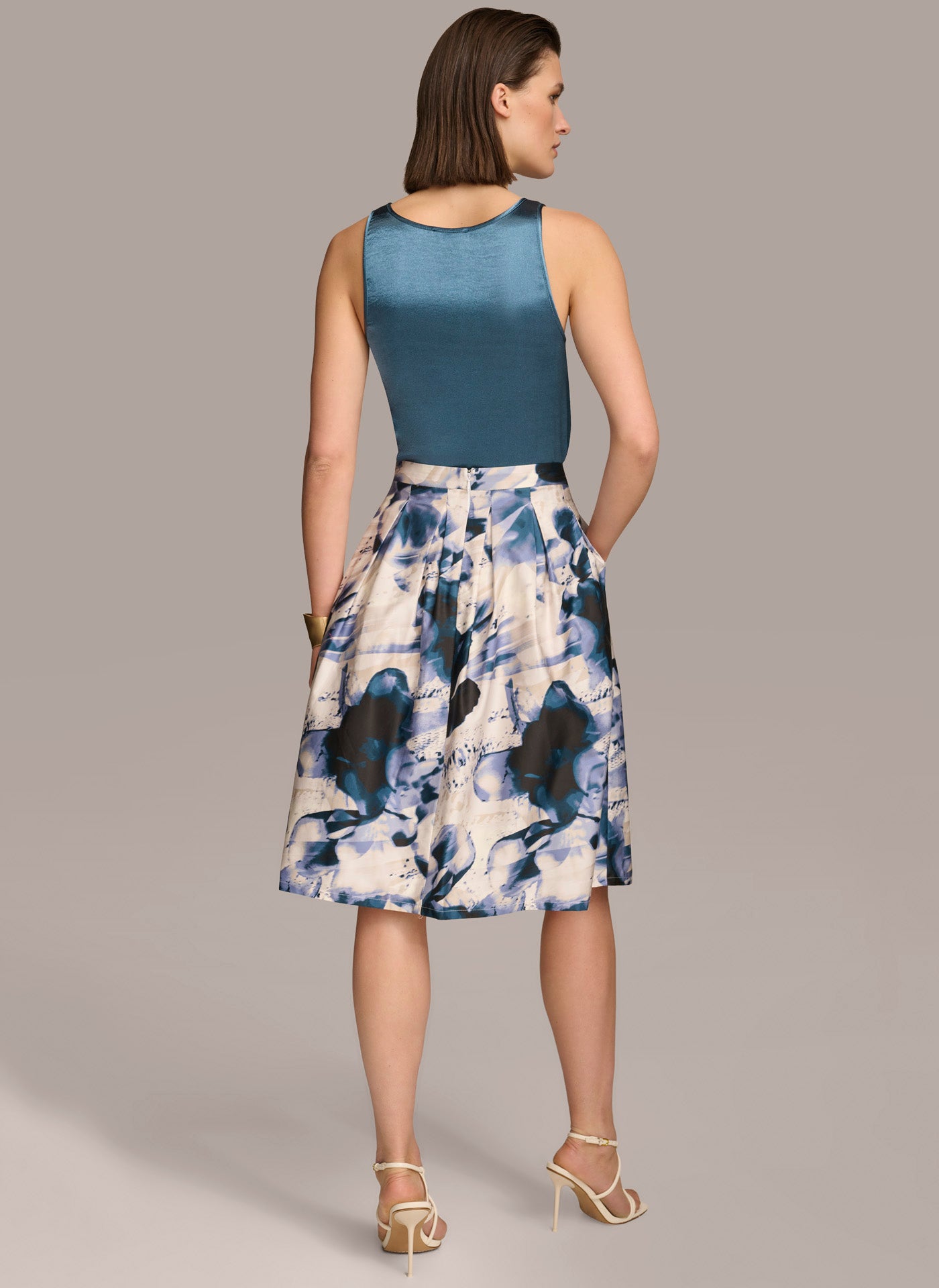 PRINTED SKIRT WITH PLEATS VIEW 4 PRINTED SKIRT WITH PLEATS VIEW 4
