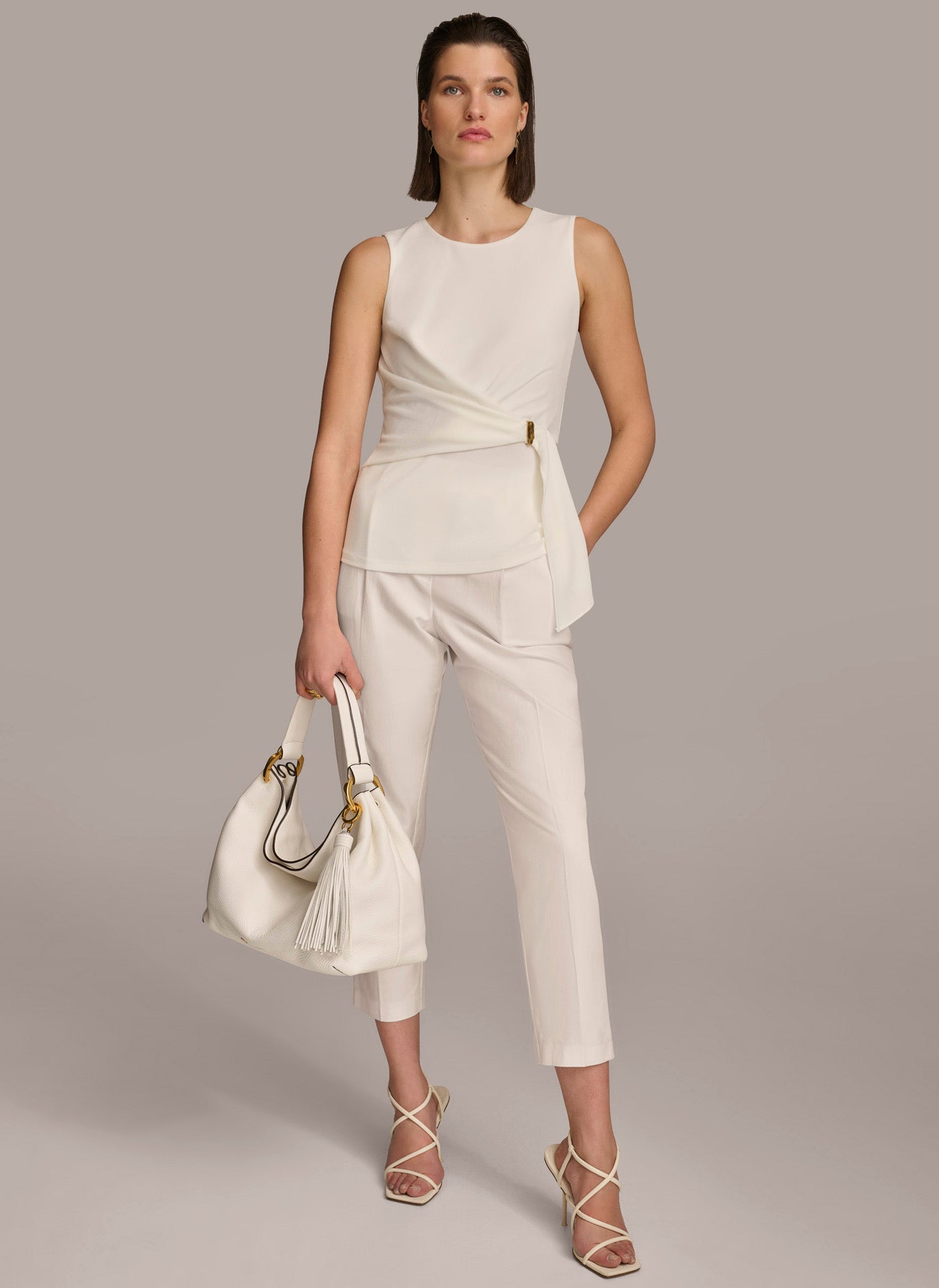 CREW NECK WRAP TOP VIEW 4 | Last Chance CREW NECK WRAP TOP VIEW 4 | Last Chance