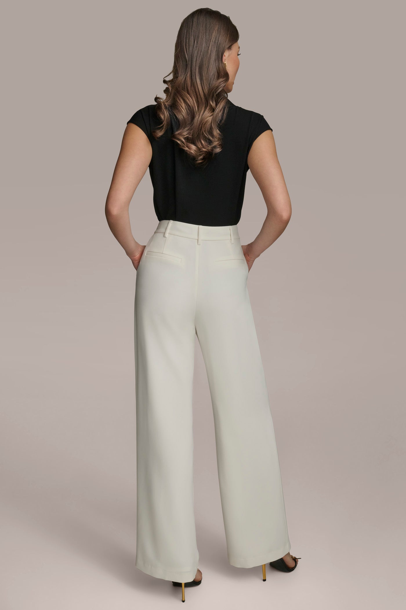 WIDE PANT WITH PLEATS VIEW 6 | Suits and Separates WIDE PANT WITH PLEATS VIEW 6 | Suits and Separates