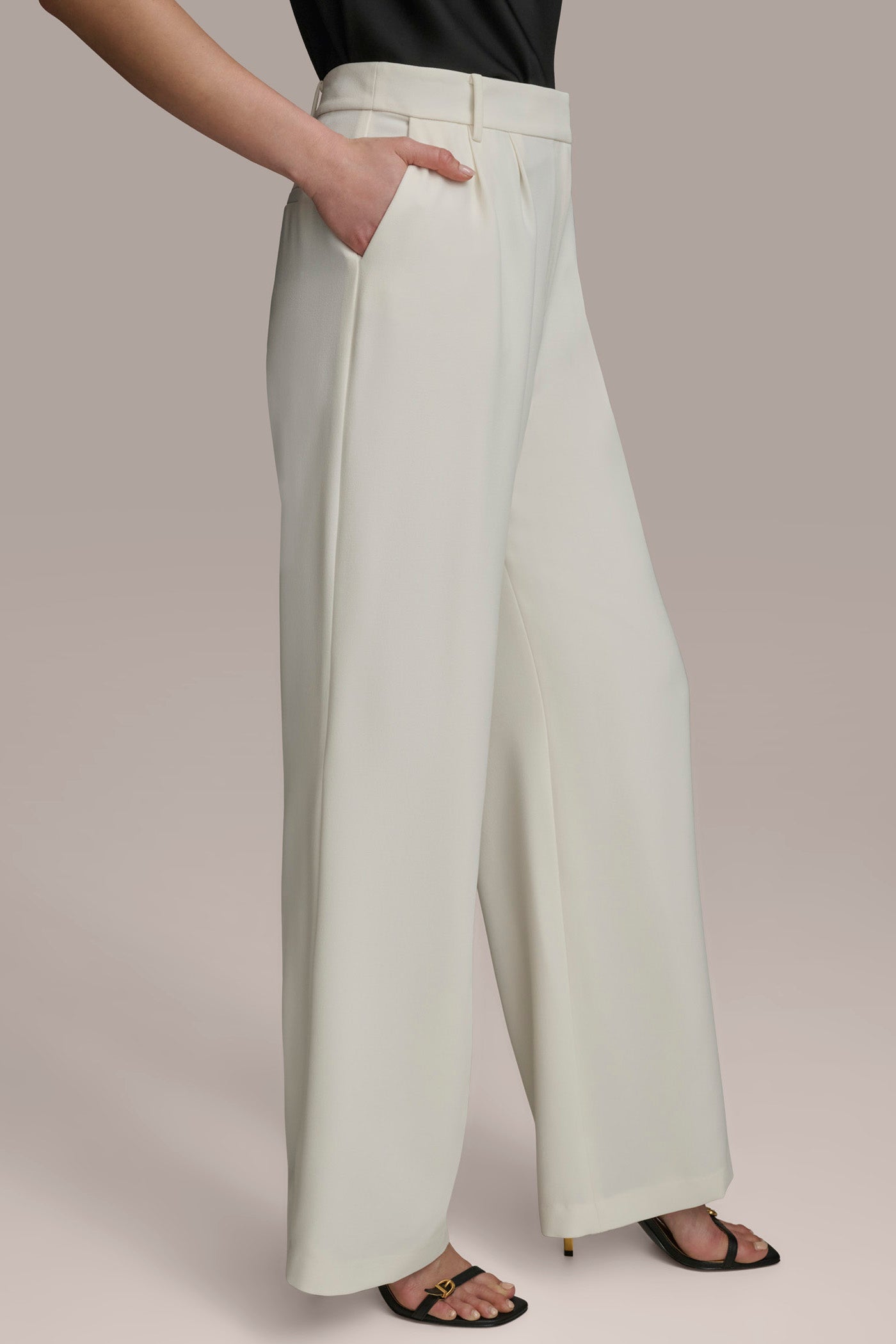 WIDE PANT WITH PLEATS VIEW 3 | Suits and Separates WIDE PANT WITH PLEATS VIEW 3 | Suits and Separates