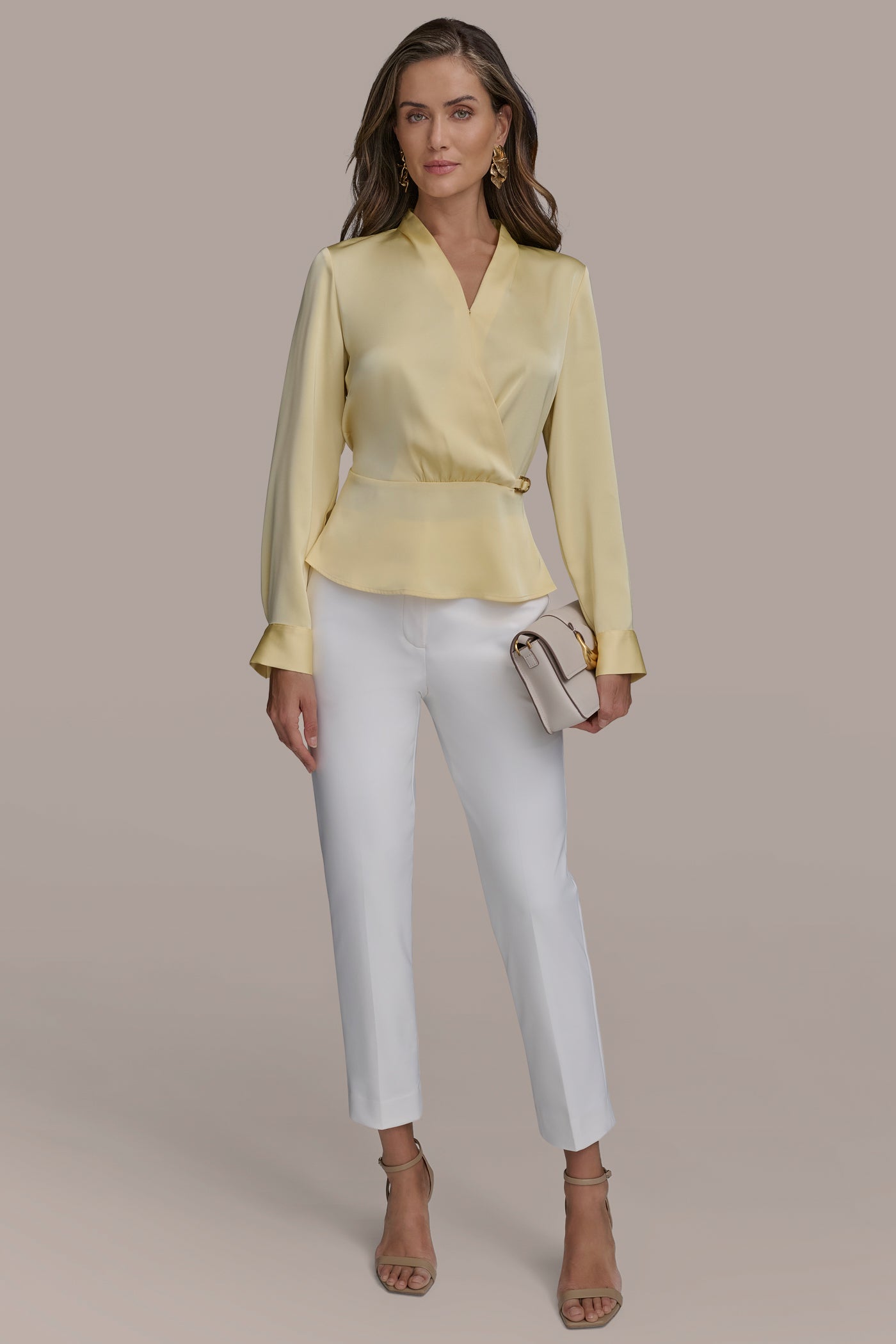 LONG SLEEVE FAUX WRAP WITH HARDWARE VIEW 6 | Clothing LONG SLEEVE FAUX WRAP WITH HARDWARE VIEW 6 | Clothing