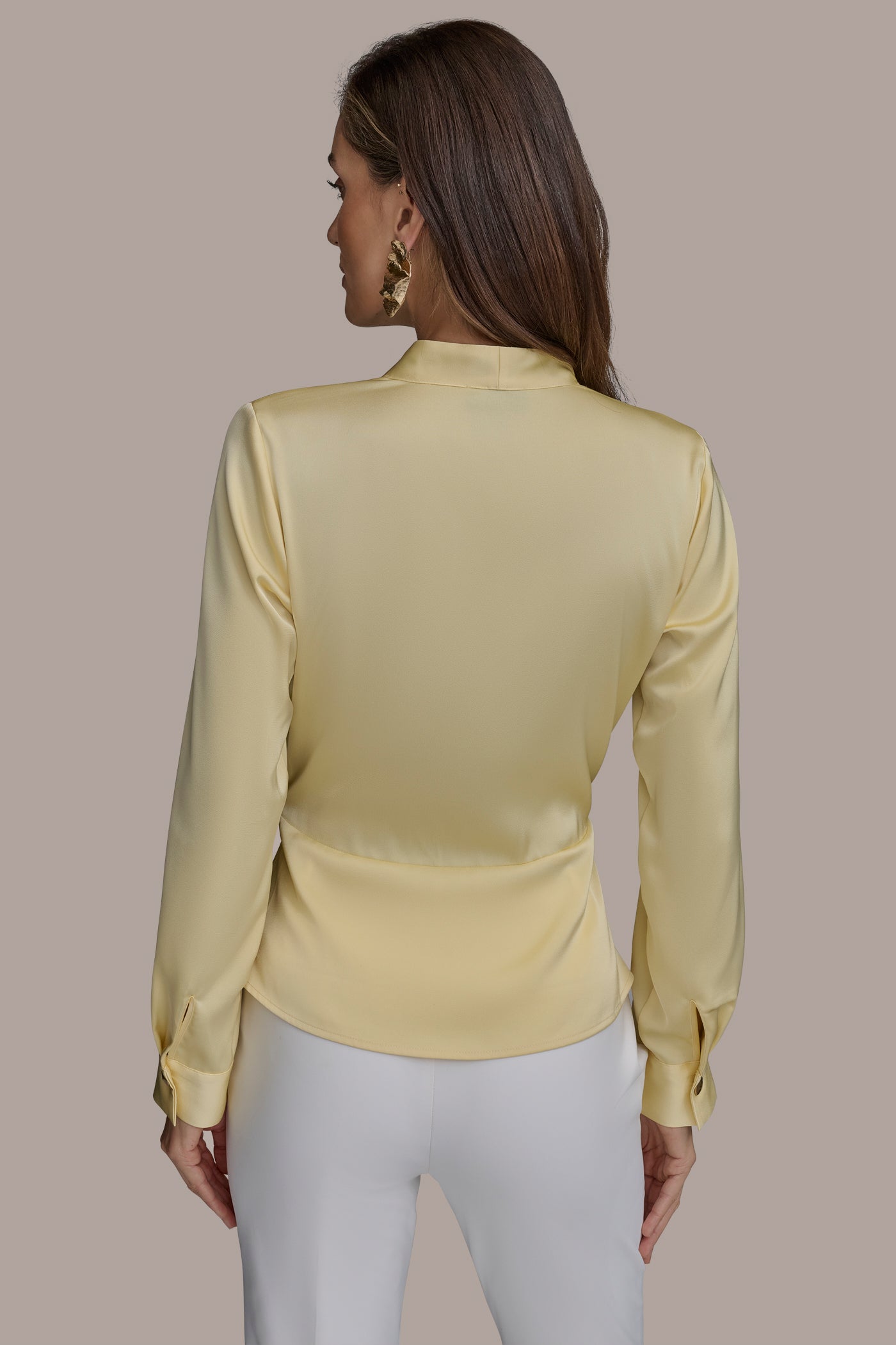 LONG SLEEVE FAUX WRAP WITH HARDWARE | View 2 | Clothing LONG SLEEVE FAUX WRAP WITH HARDWARE | View 2 | Clothing