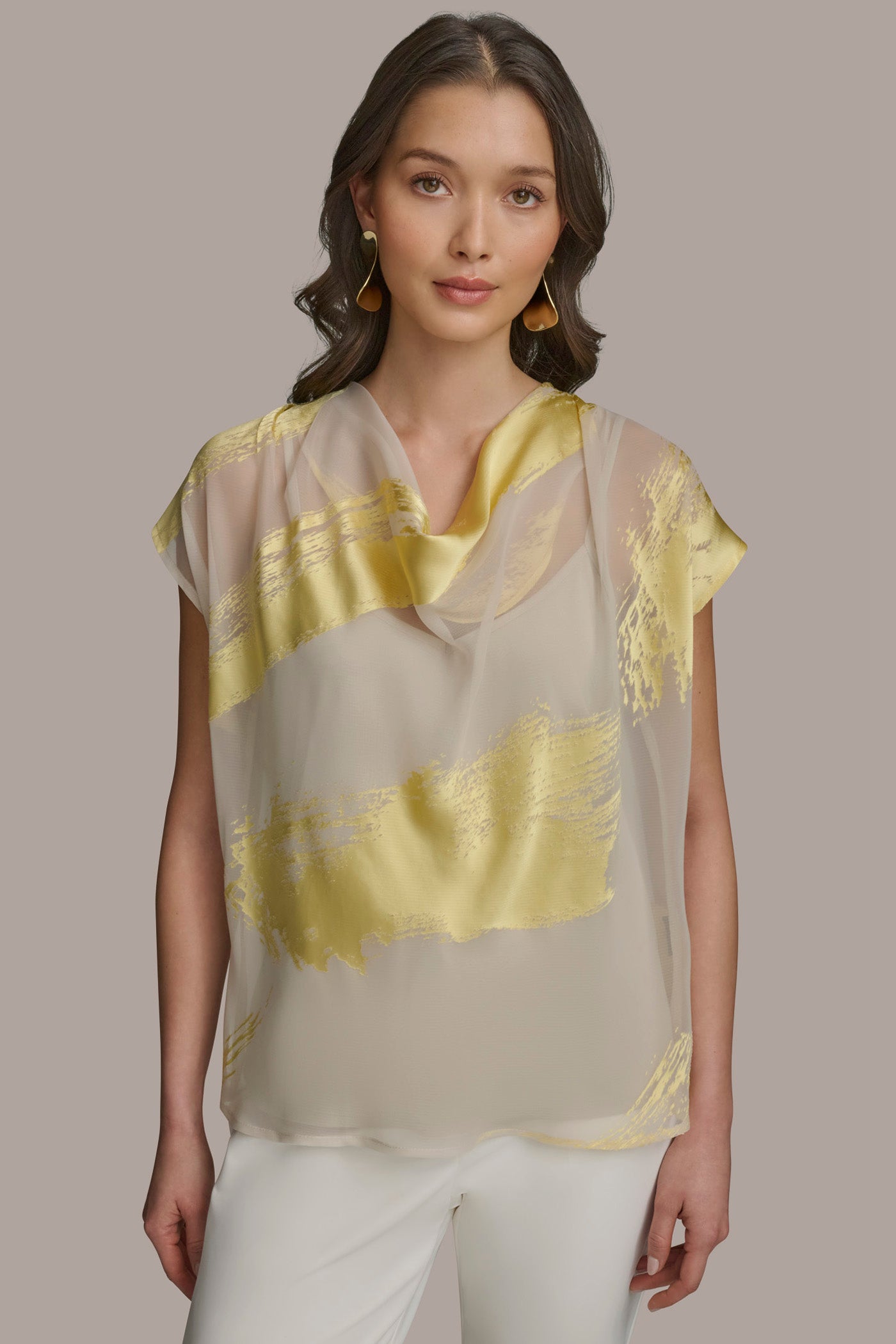 BRUSHSTROKE BURNOUT TOP | View 1 | Suits and Separates BRUSHSTROKE BURNOUT TOP | View 1 | Suits and Separates