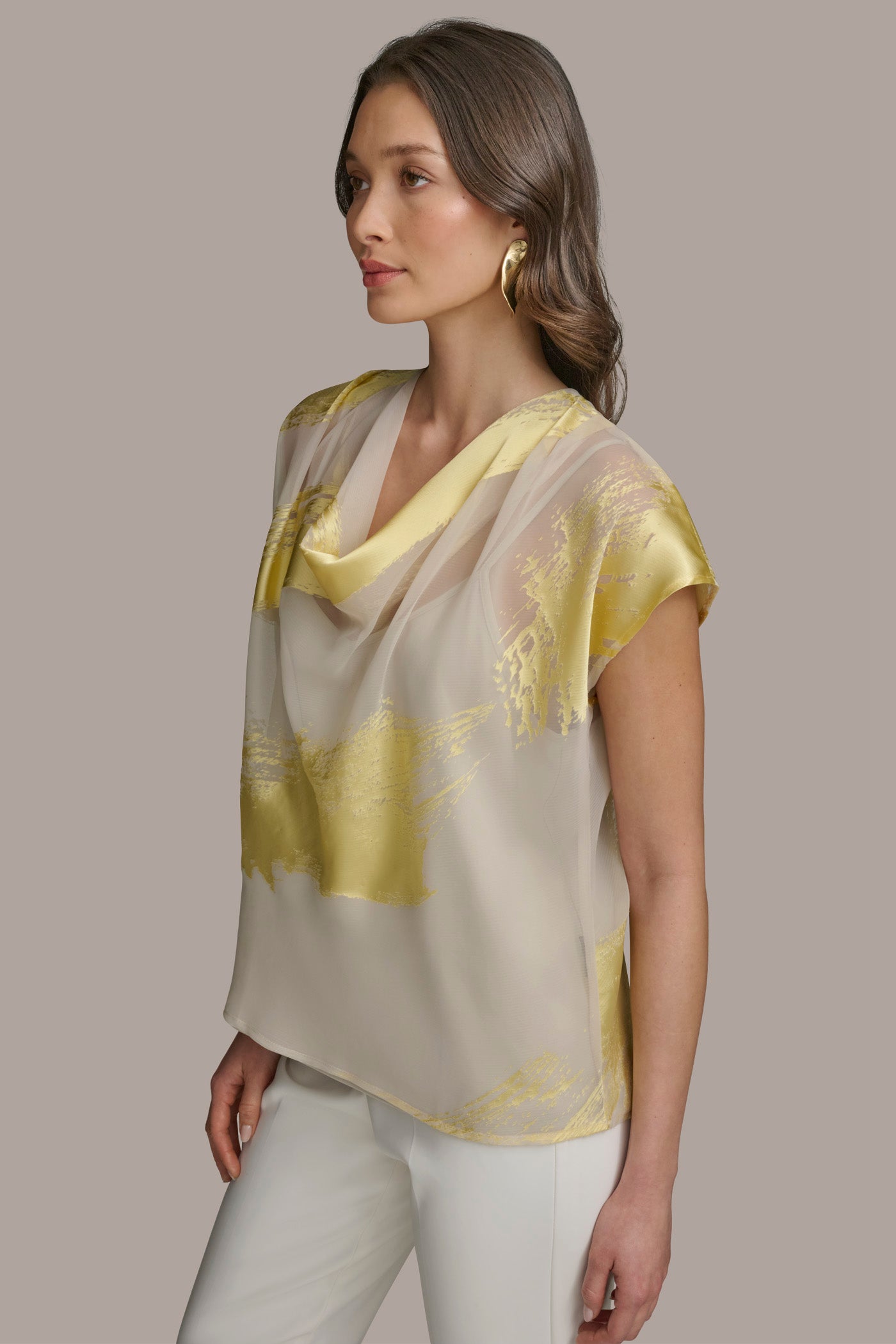 BRUSHSTROKE BURNOUT TOP VIEW 3 | Suits and Separates BRUSHSTROKE BURNOUT TOP VIEW 3 | Suits and Separates