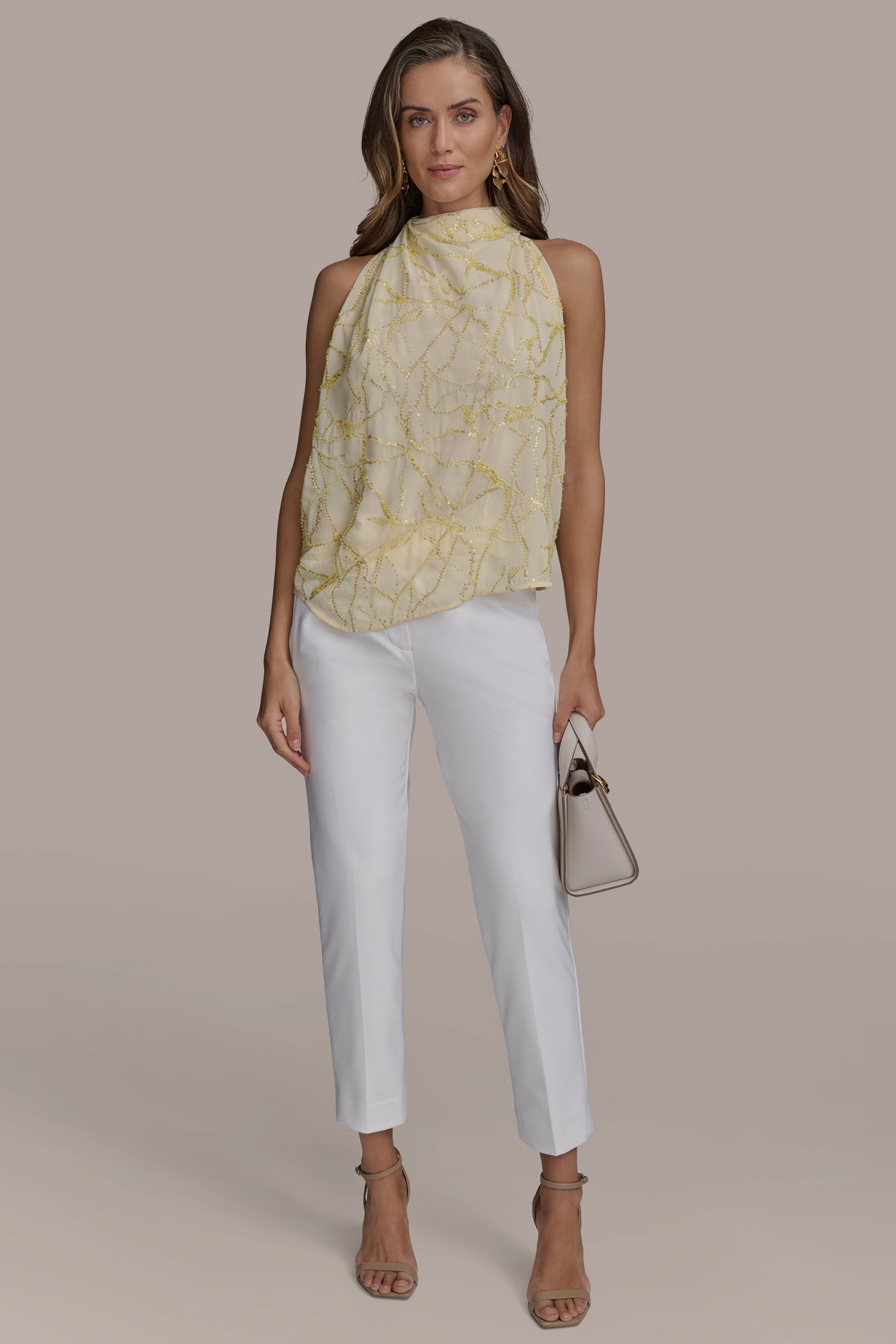 PLEAT SHOULDER HALTER VIEW 6 | Tops & Sweaters PLEAT SHOULDER HALTER VIEW 6 | Tops & Sweaters