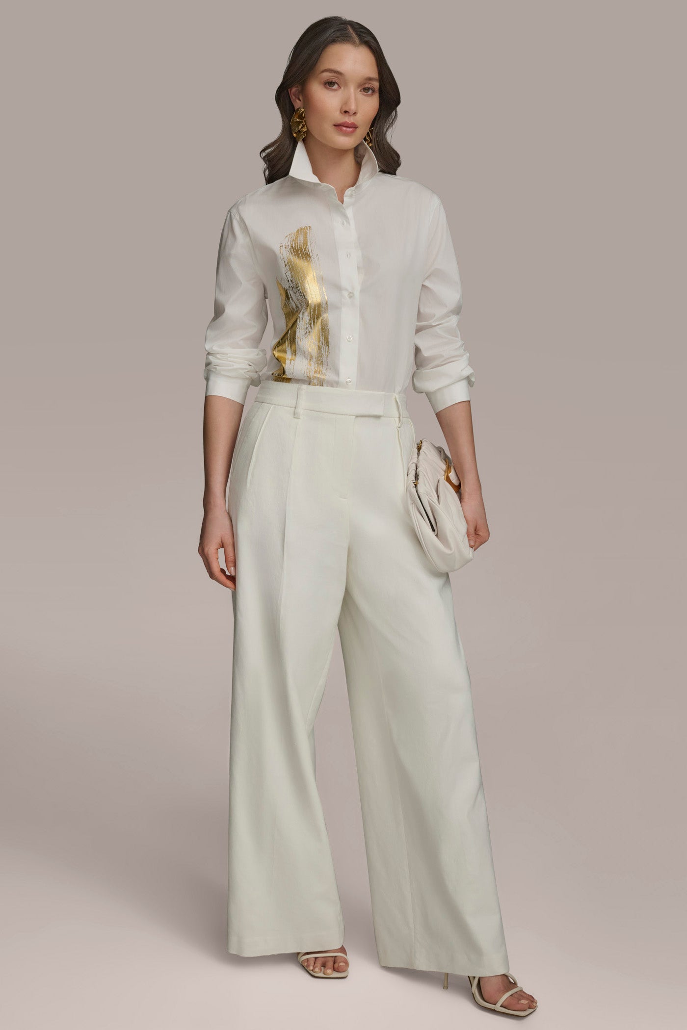 LONG SLEEVE TUNIC WITH BRUSHSTROKE PART VIEW 6 LONG SLEEVE TUNIC WITH BRUSHSTROKE PART VIEW 6