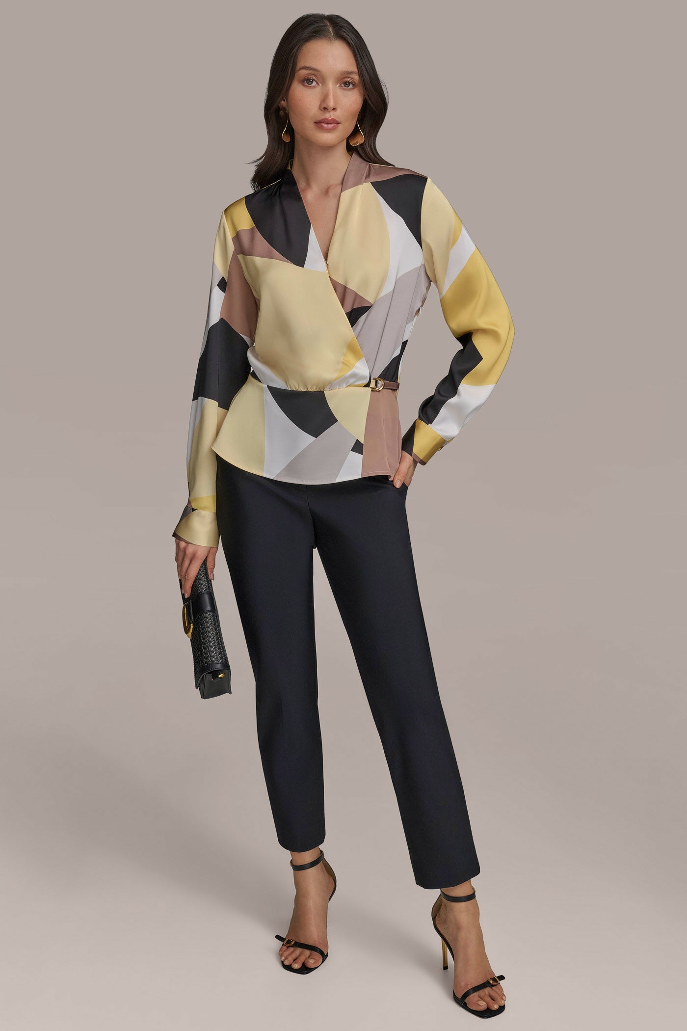 PART LONG SLEEVE FAUX WRAP WITH HARDWARE VIEW 7 PART LONG SLEEVE FAUX WRAP WITH HARDWARE VIEW 7