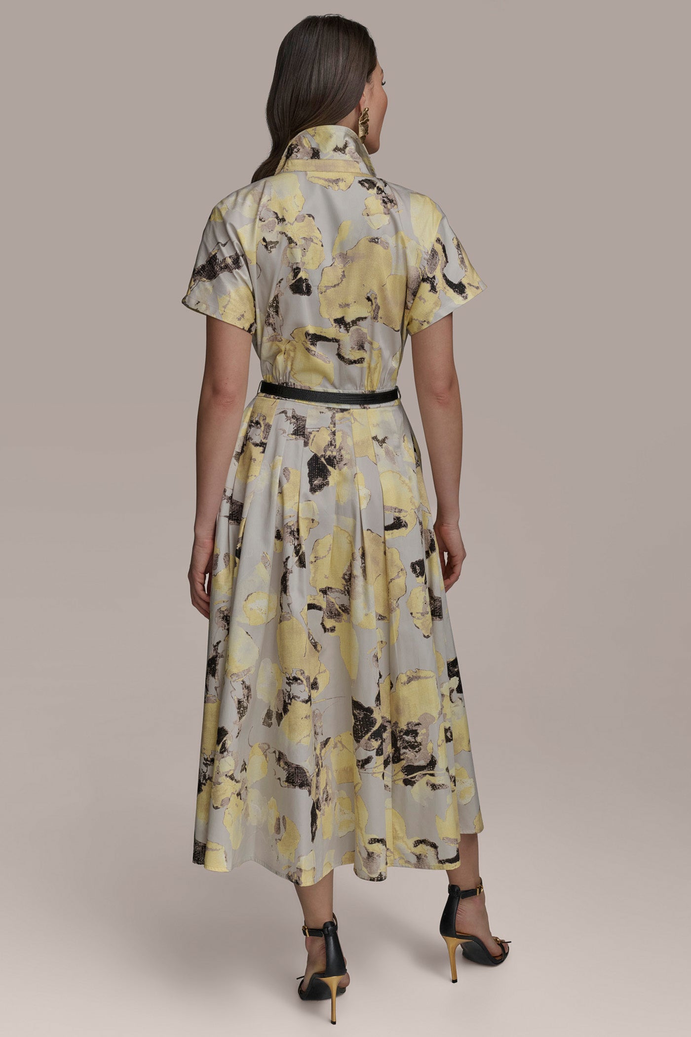 PRINTED BELTED SHIRT DRESS | View 2 | Essential Dresses PRINTED BELTED SHIRT DRESS | View 2 | Essential Dresses