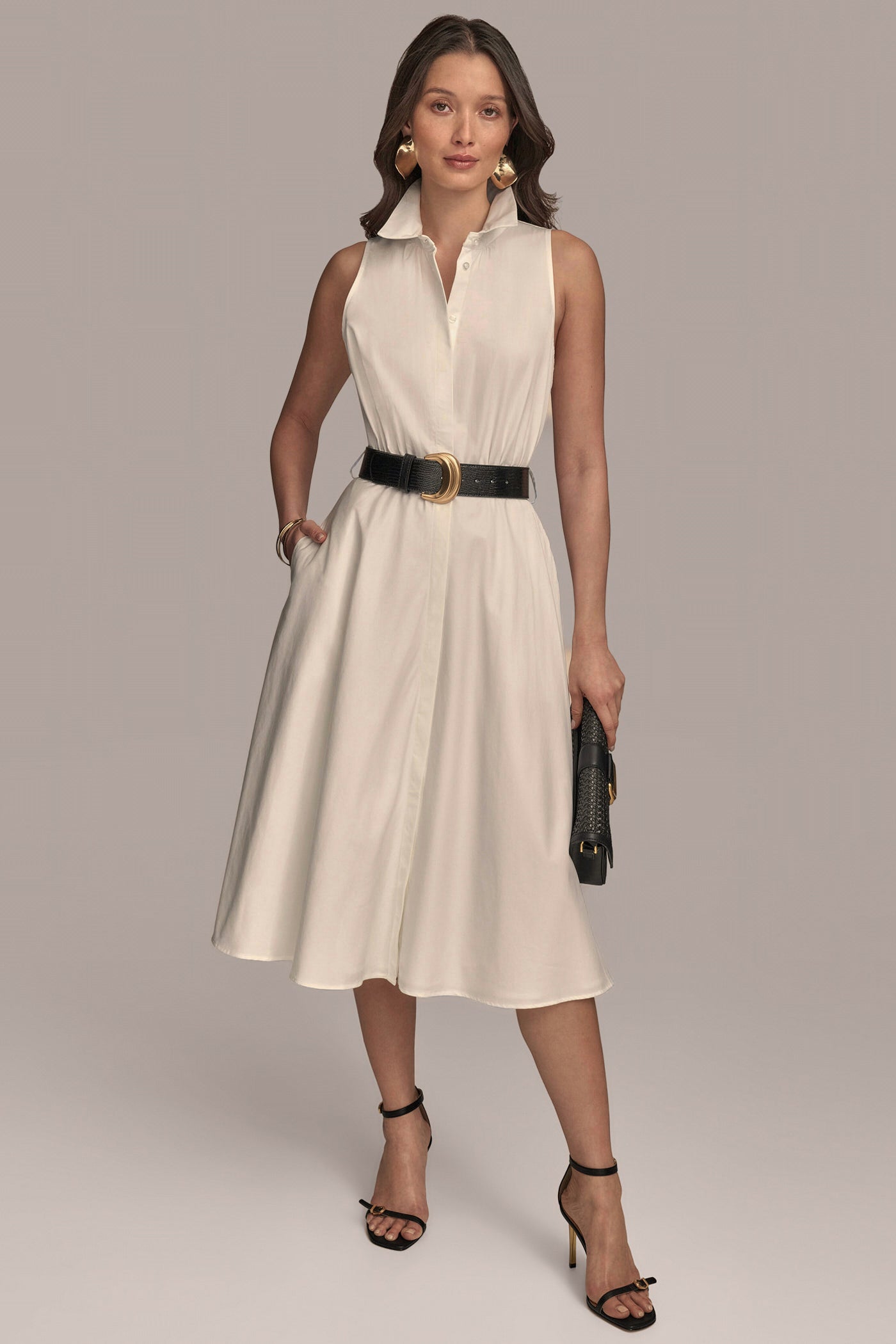 BELTED BUTTON UP DRESS | View 1 | Clothing BELTED BUTTON UP DRESS | View 1 | Clothing