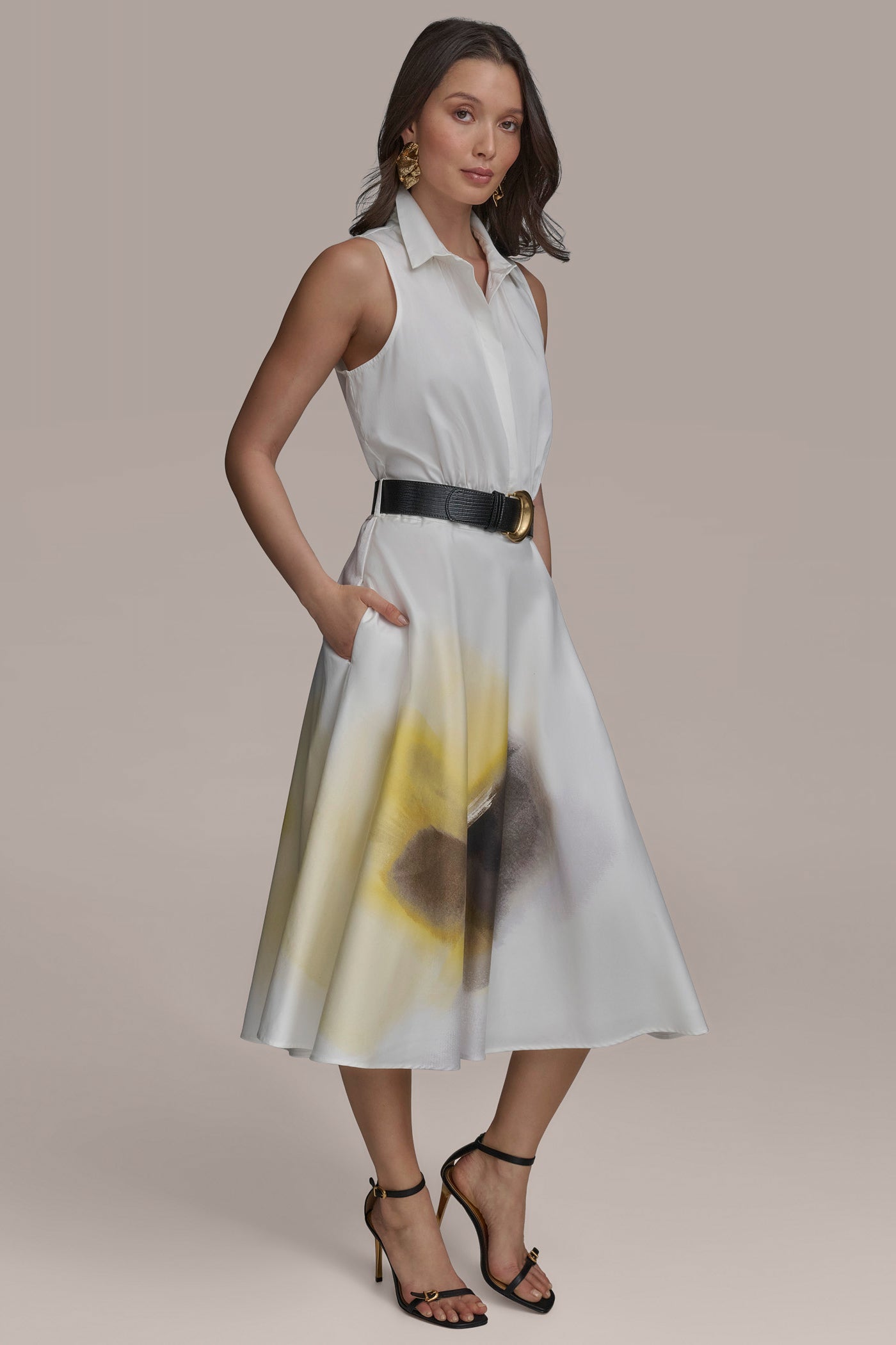 BELTED BUTTON UP DRESS VIEW 3 | Essential Dresses BELTED BUTTON UP DRESS VIEW 3 | Essential Dresses