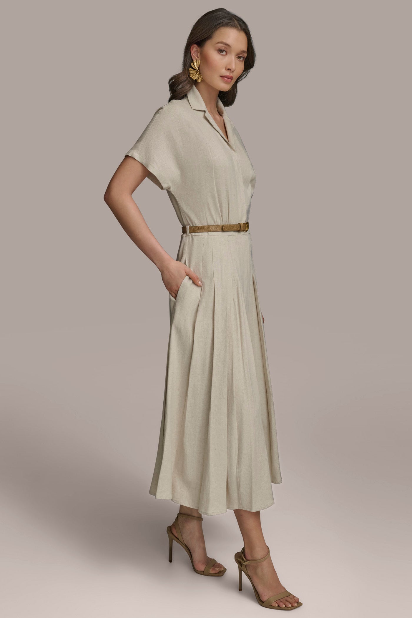 SHIRT DRESS WITH BELT VIEW 3 | Essential Dresses SHIRT DRESS WITH BELT VIEW 3 | Essential Dresses