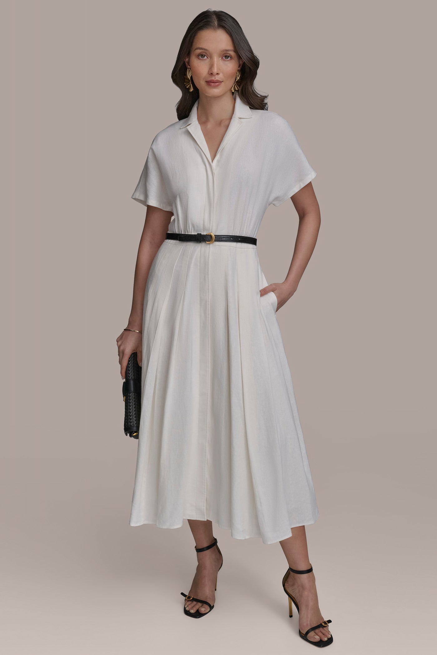 SHIRT DRESS WITH BELT VIEW 6 | Essential Dresses SHIRT DRESS WITH BELT VIEW 6 | Essential Dresses