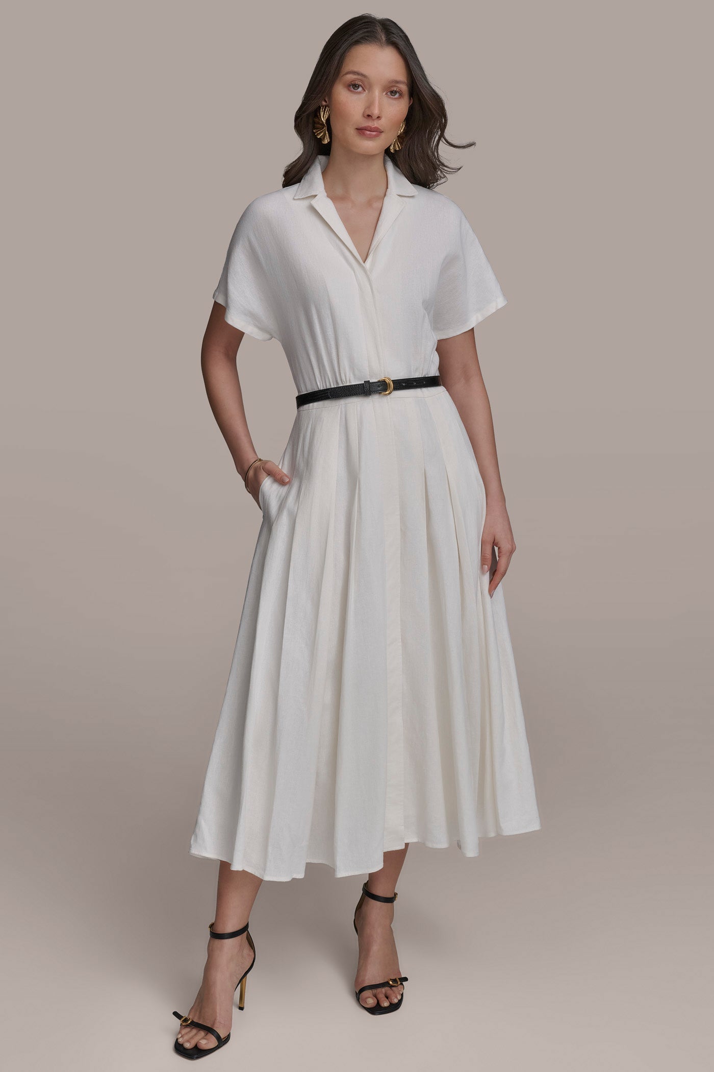 SHIRT DRESS WITH BELT | View 1 | Essential Dresses SHIRT DRESS WITH BELT | View 1 | Essential Dresses