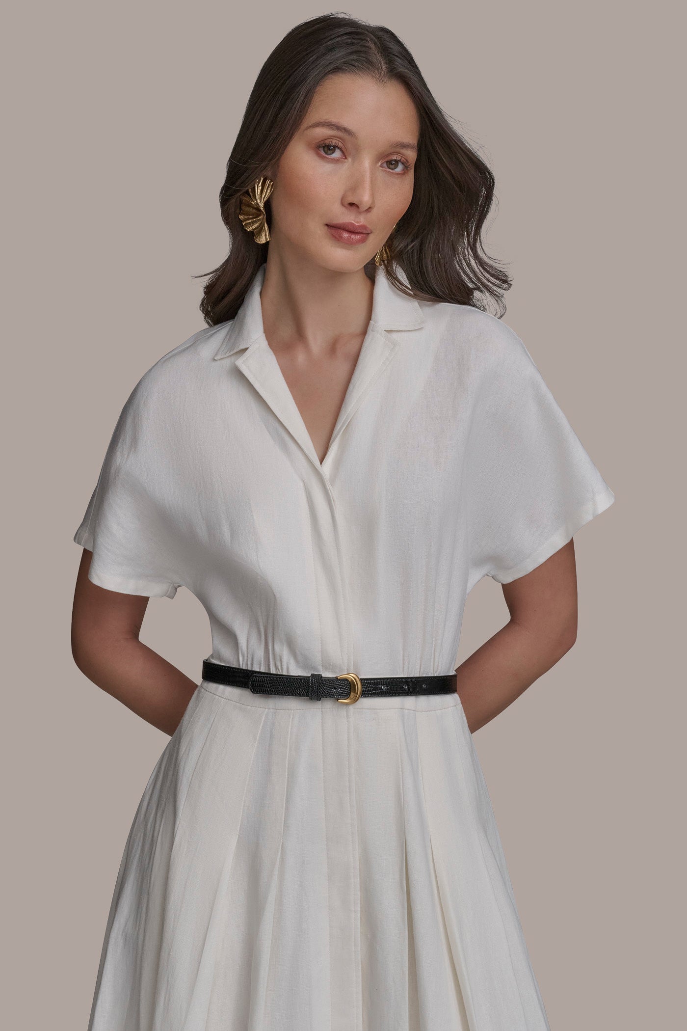 SHIRT DRESS WITH BELT VIEW 4 | Essential Dresses SHIRT DRESS WITH BELT VIEW 4 | Essential Dresses