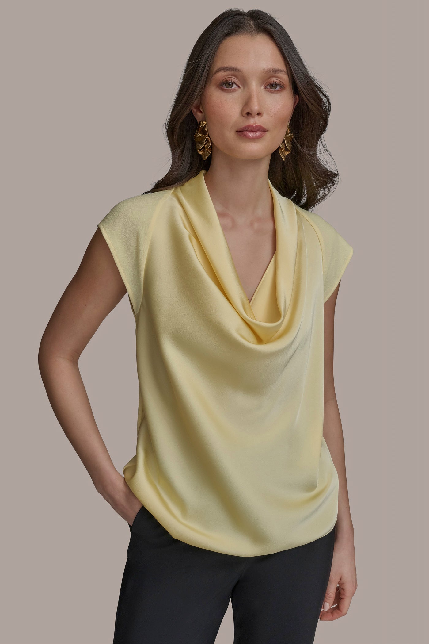 COWL NECK MIX MEDIA | View 1 | Tops & Sweaters COWL NECK MIX MEDIA | View 1 | Tops & Sweaters