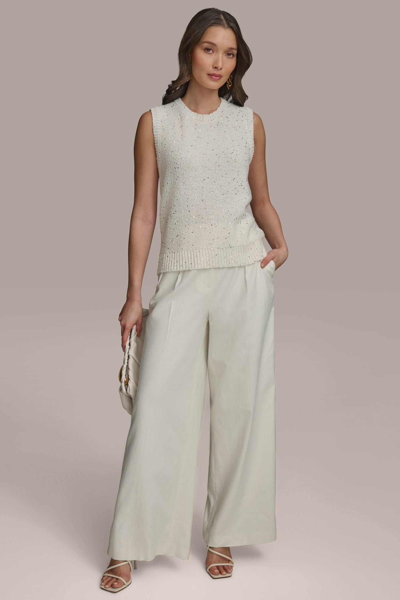 SLEEVELESS TEXT CREW NECK VIEW 7 | Suits and Separates SLEEVELESS TEXT CREW NECK VIEW 7 | Suits and Separates
