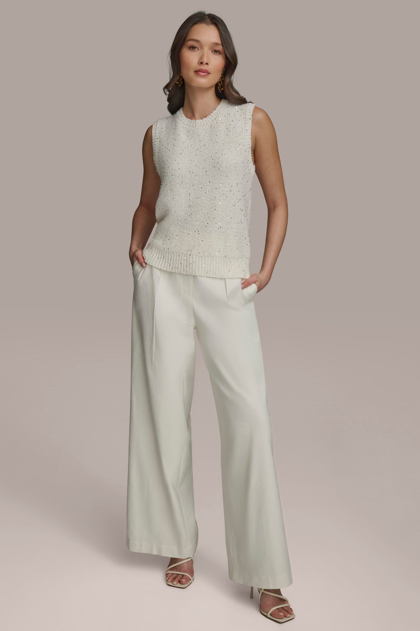 SLEEVELESS TEXT CREW NECK VIEW 6 | Suits and Separates SLEEVELESS TEXT CREW NECK VIEW 6 | Suits and Separates