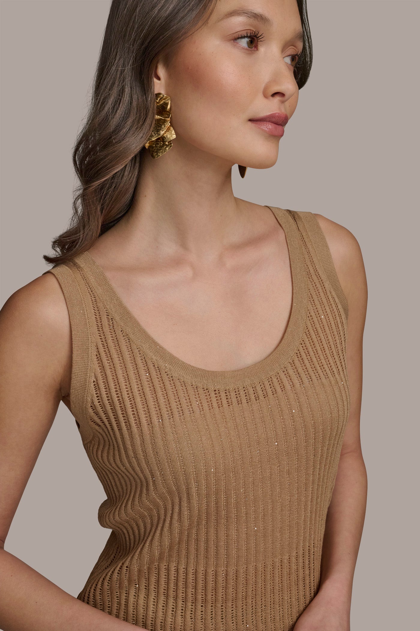 RIB SWEATER SHELL VIEW 4 | Suits and Separates RIB SWEATER SHELL VIEW 4 | Suits and Separates