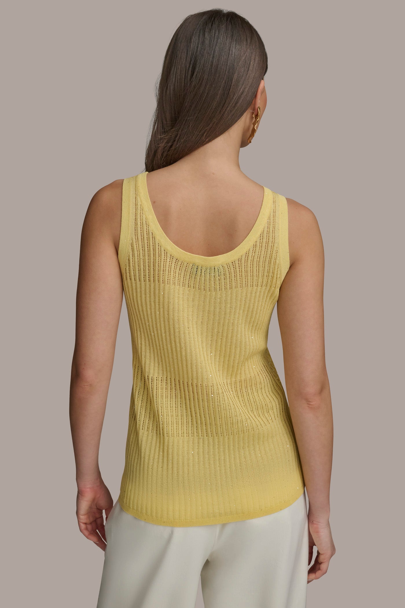 RIB SWEATER SHELL | View 2 | Suits and Separates RIB SWEATER SHELL | View 2 | Suits and Separates