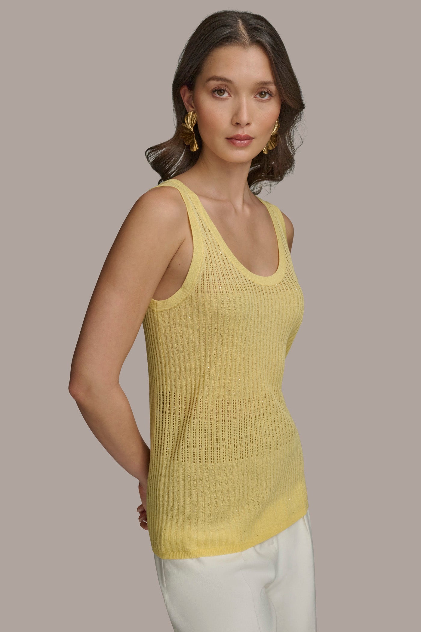 RIB SWEATER SHELL VIEW 3 RIB SWEATER SHELL VIEW 3