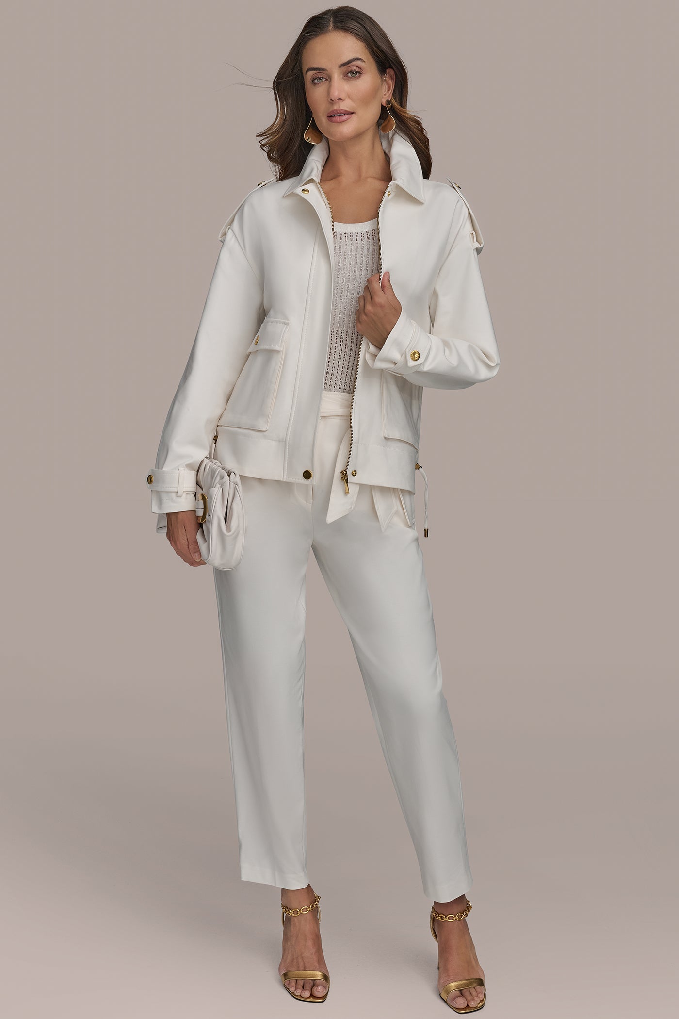 ZIP JACKET WITH PATCH POCKETS VIEW 5 | Suits and Separates ZIP JACKET WITH PATCH POCKETS VIEW 5 | Suits and Separates