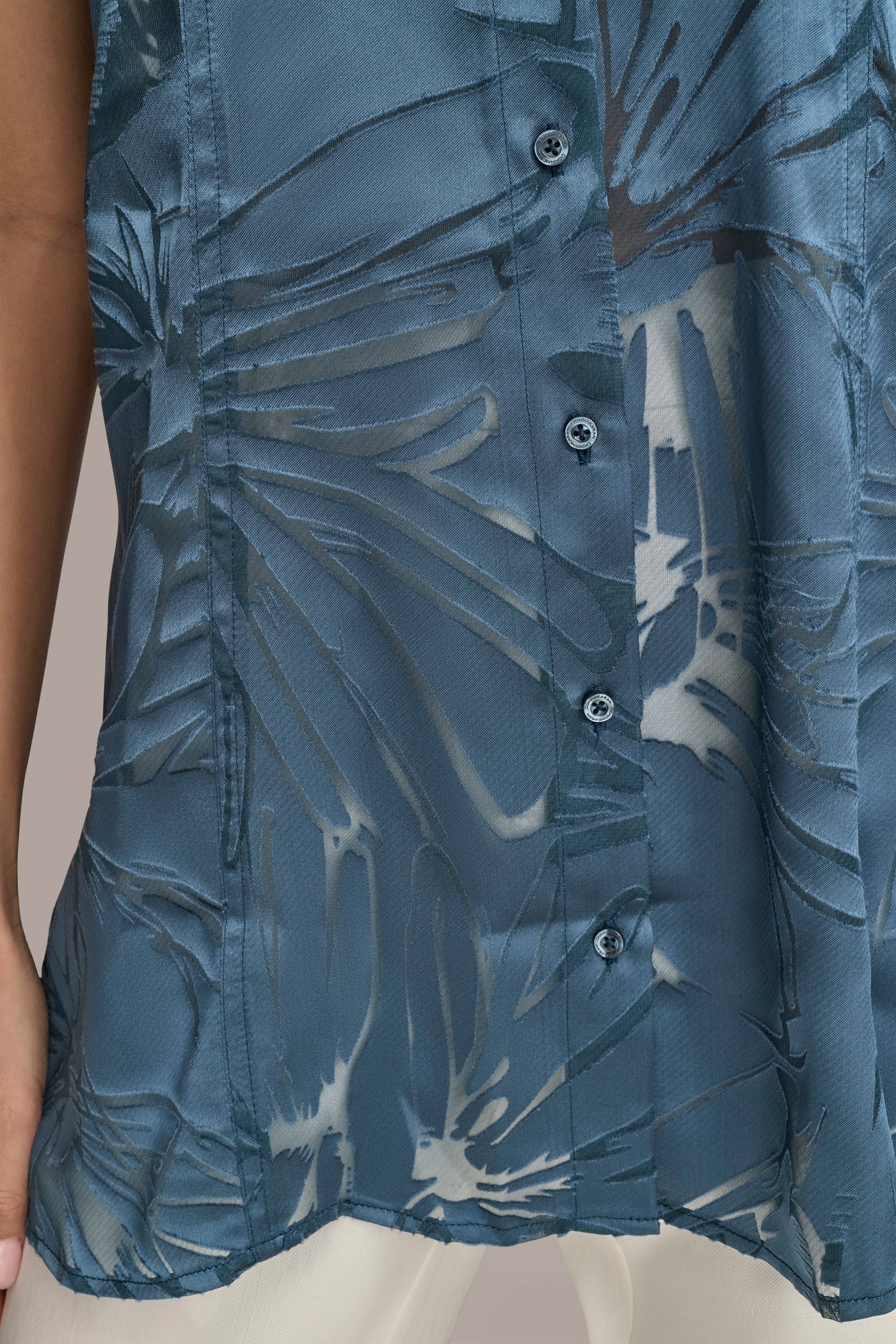 FLORAL BURNOUT TUNIC VIEW 6 | Tops FLORAL BURNOUT TUNIC VIEW 6 | Tops