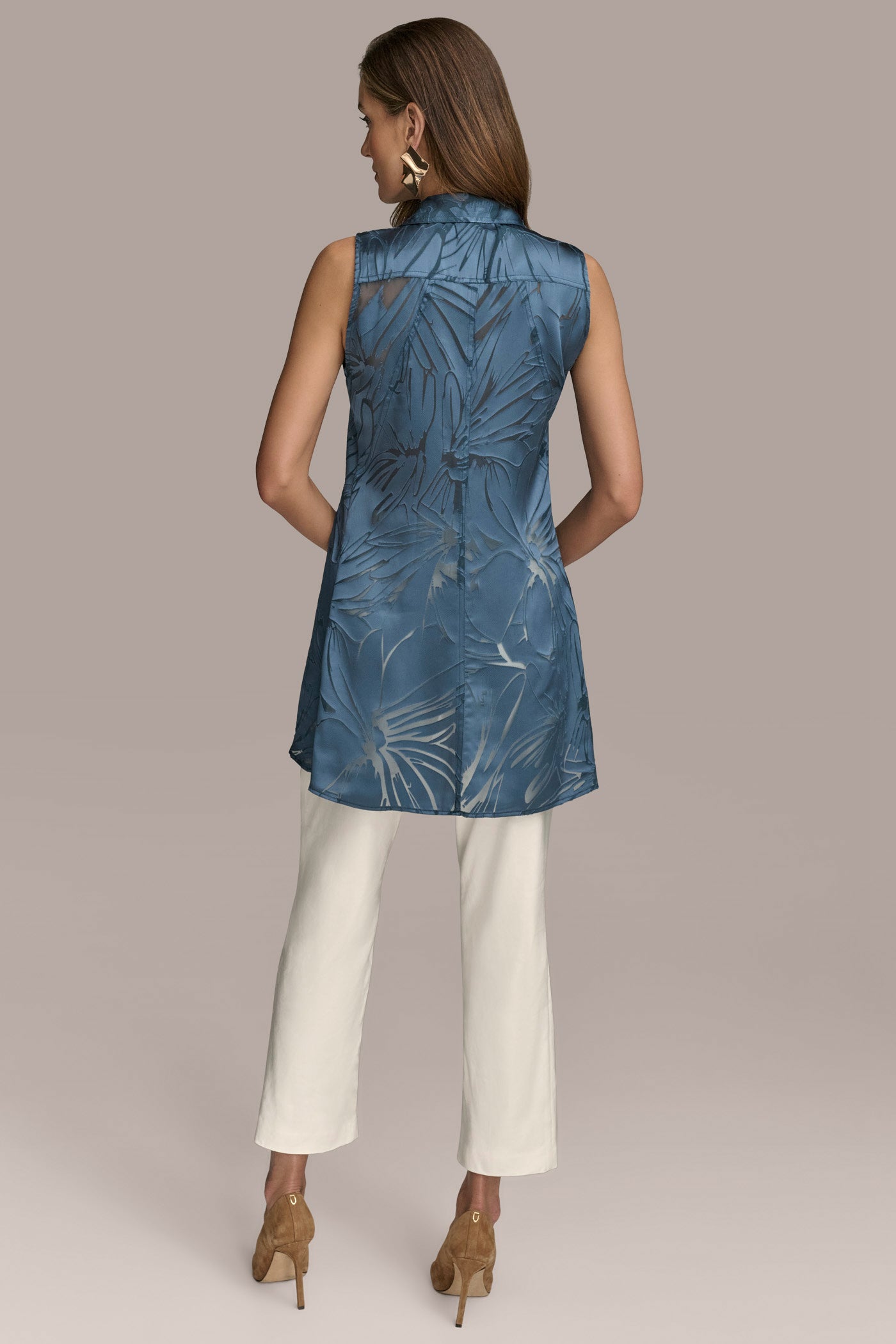 FLORAL BURNOUT TUNIC VIEW 4 | Tops FLORAL BURNOUT TUNIC VIEW 4 | Tops