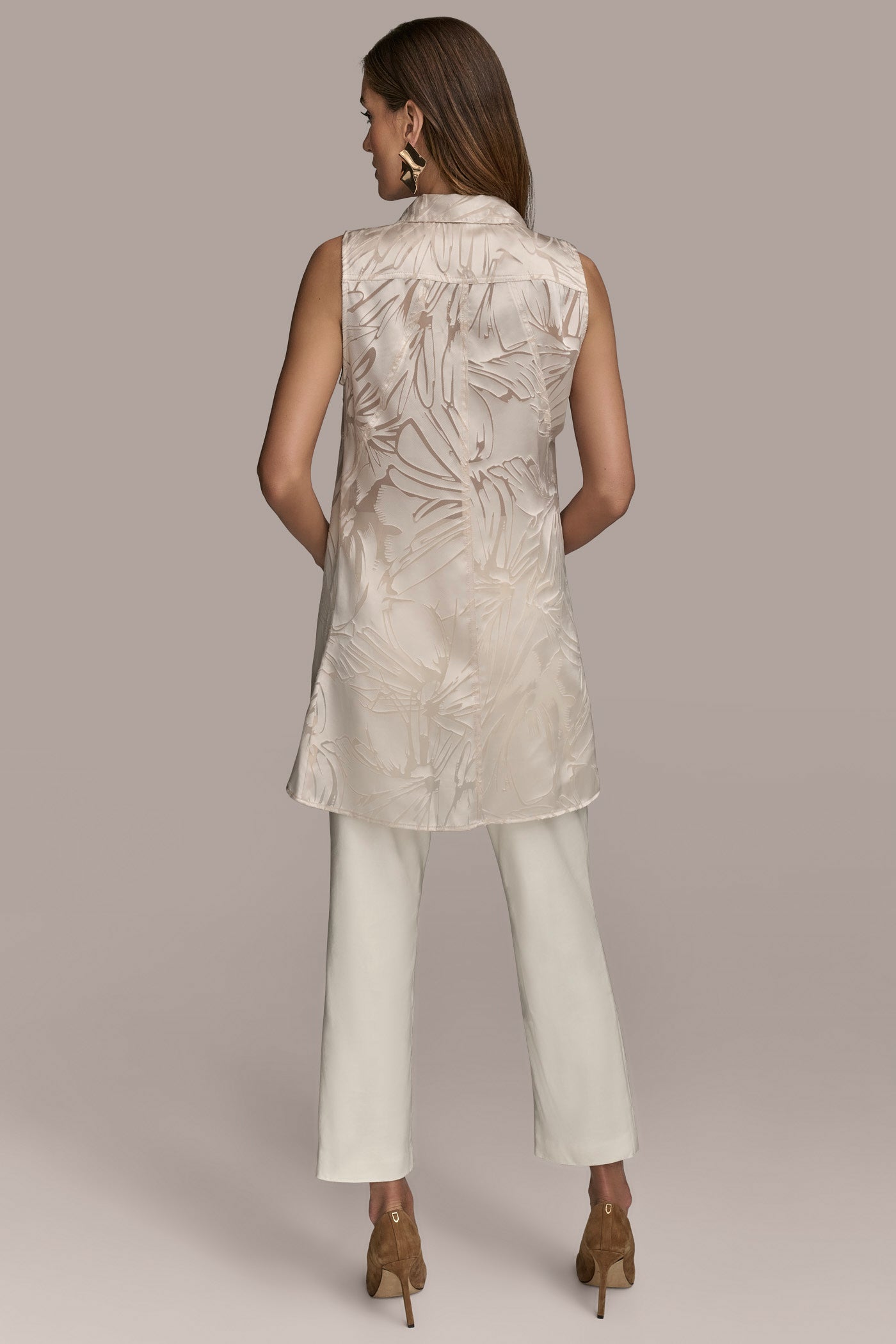 FLORAL BURNOUT TUNIC VIEW 4 | Tops FLORAL BURNOUT TUNIC VIEW 4 | Tops