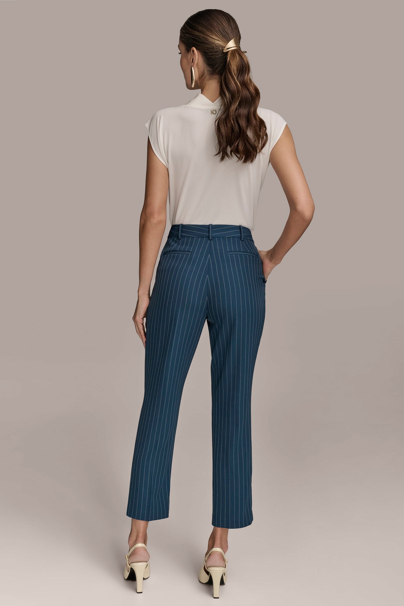 PINSTRIPE STRAIGHT LEG PANT VIEW 5 | Suits and Separates PINSTRIPE STRAIGHT LEG PANT VIEW 5 | Suits and Separates