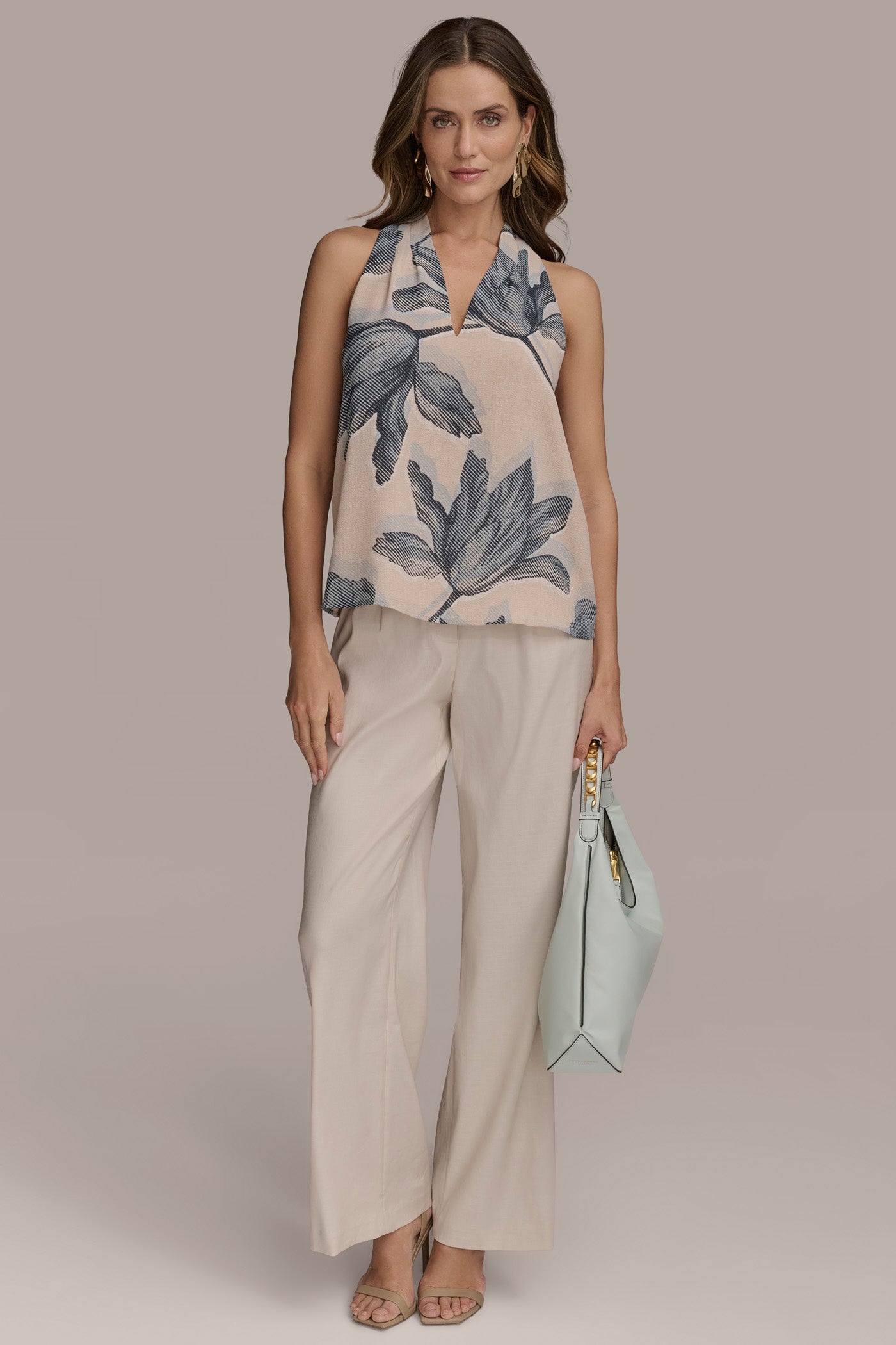 PRINTED TWIST-BACK TOP VIEW 4 | Tops PRINTED TWIST-BACK TOP VIEW 4 | Tops