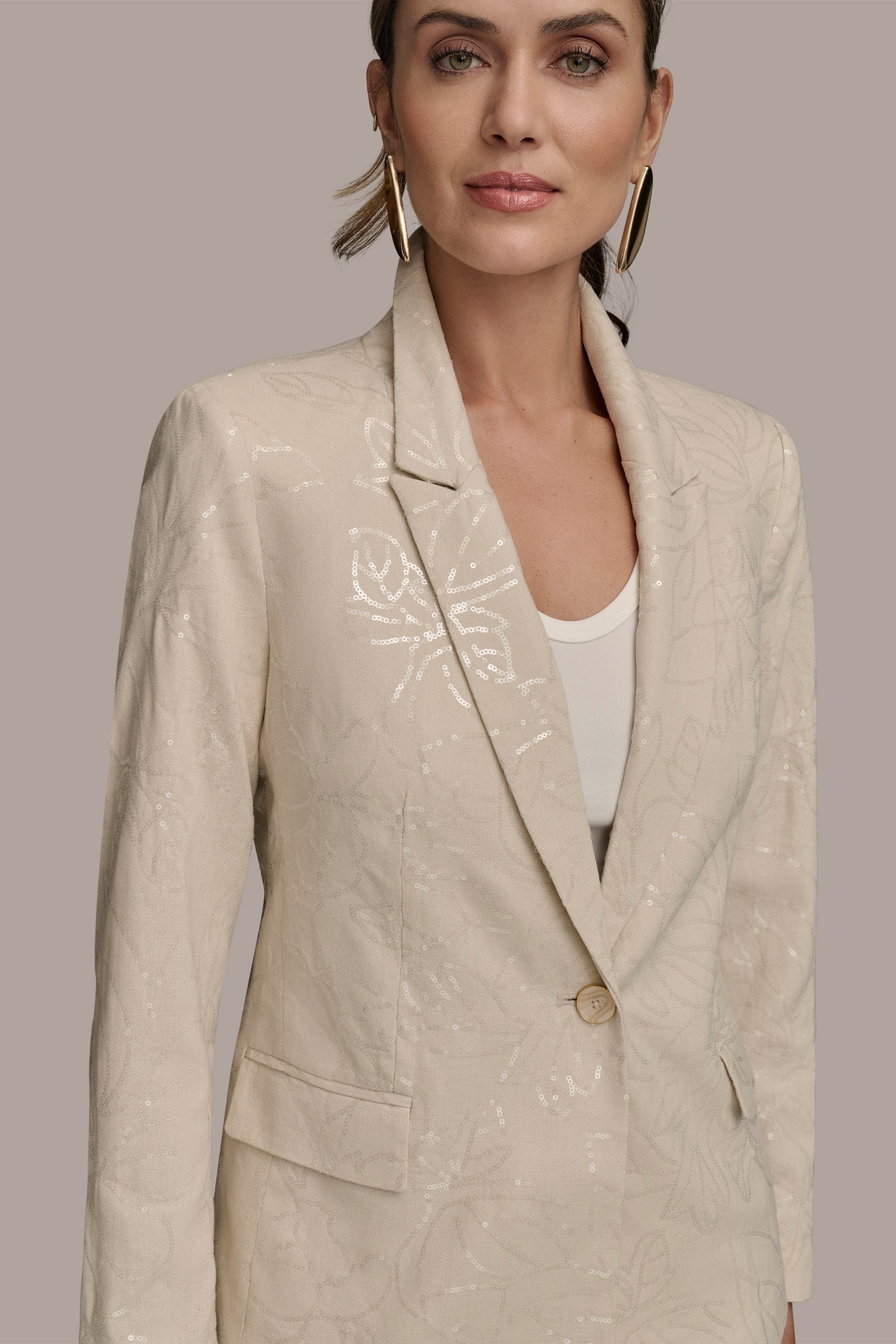 FLORAL SEQUIN-EMBELLISHED BLAZER VIEW 6 | Matching Sets FLORAL SEQUIN-EMBELLISHED BLAZER VIEW 6 | Matching Sets