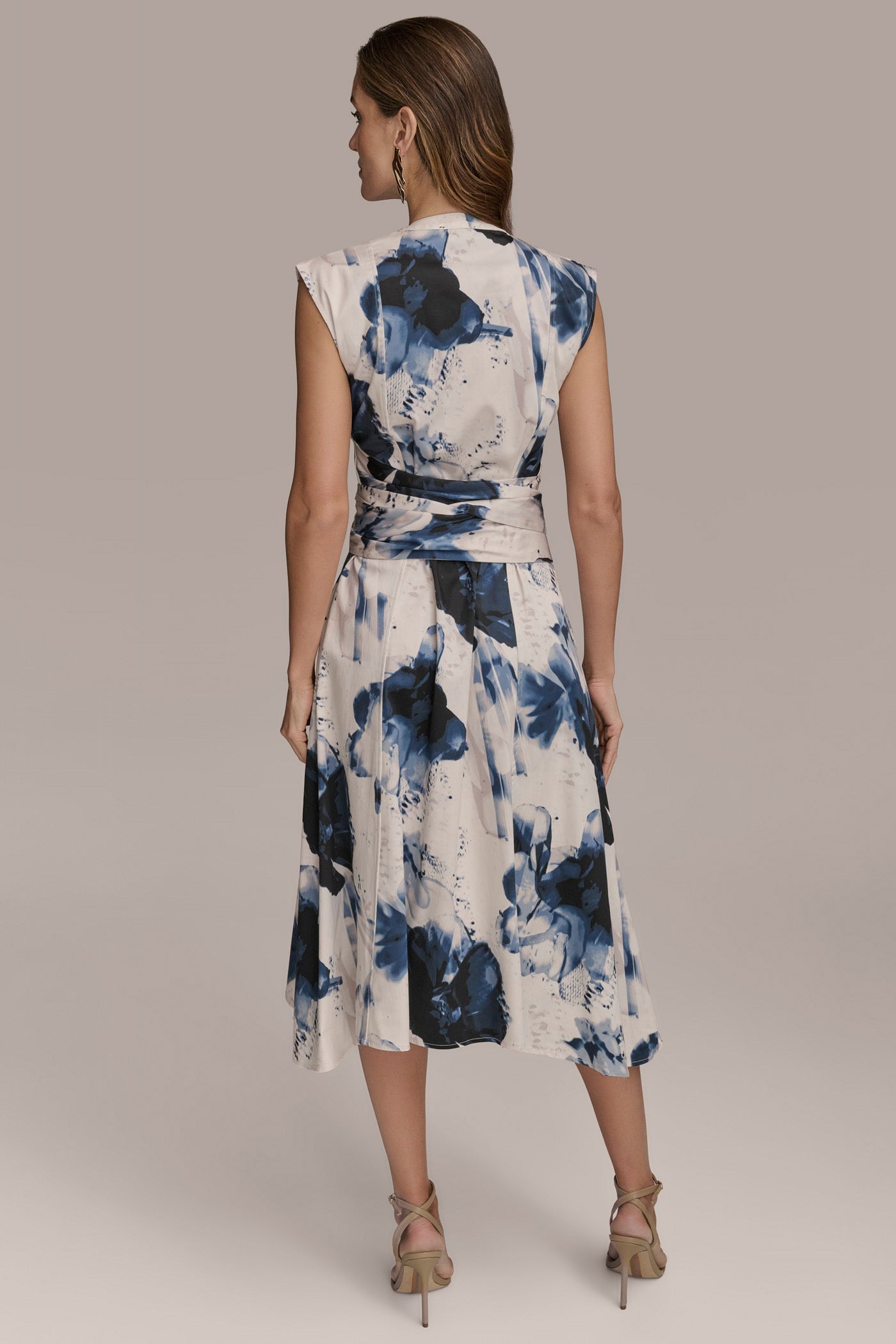 PRINTED TIE-FRONT MIDI SHIRT DRESS | View 2 | Clothing PRINTED TIE-FRONT MIDI SHIRT DRESS | View 2 | Clothing