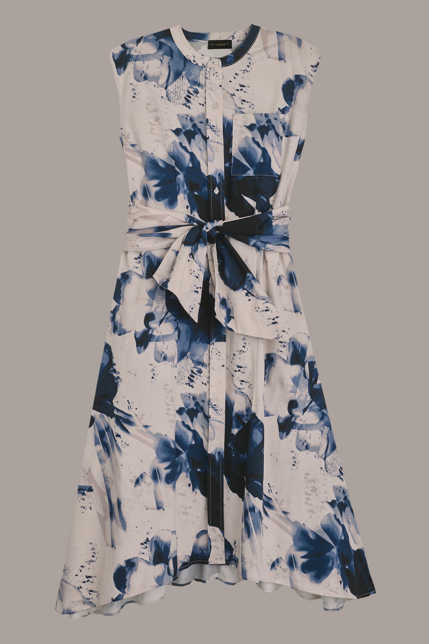 PRINTED TIE-FRONT MIDI SHIRT DRESS VIEW 7 | Essential Dresses PRINTED TIE-FRONT MIDI SHIRT DRESS VIEW 7 | Essential Dresses