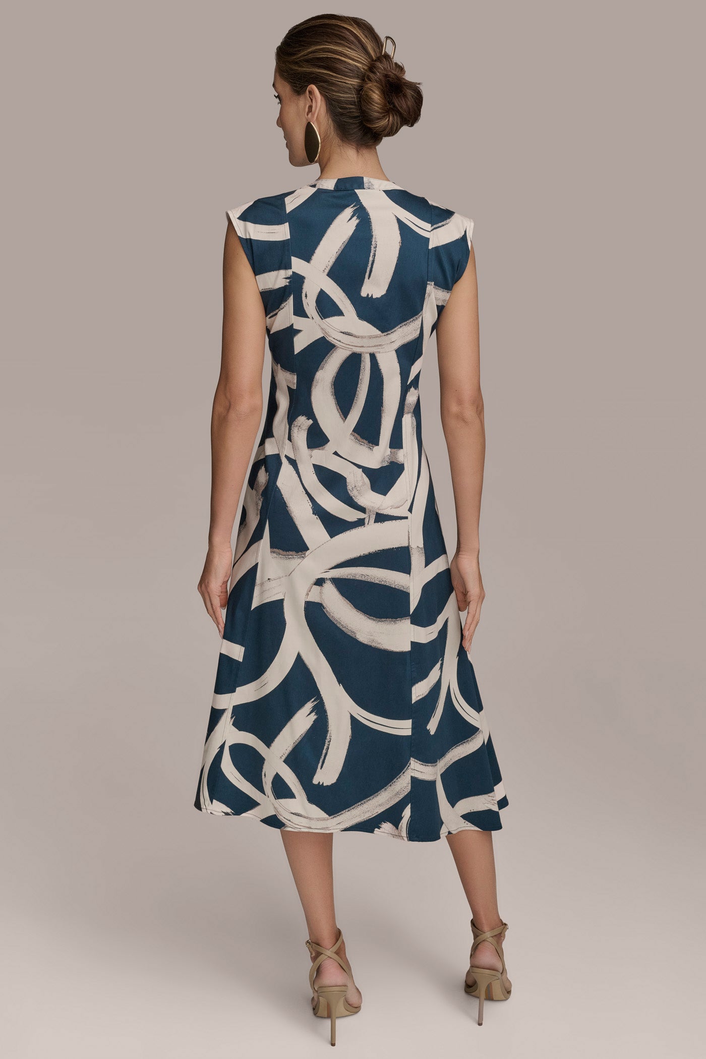 PRINTED TIE-FRONT MIDI SHIRT DRESS VIEW 4 | Dresses & Jumpsuits PRINTED TIE-FRONT MIDI SHIRT DRESS VIEW 4 | Dresses & Jumpsuits