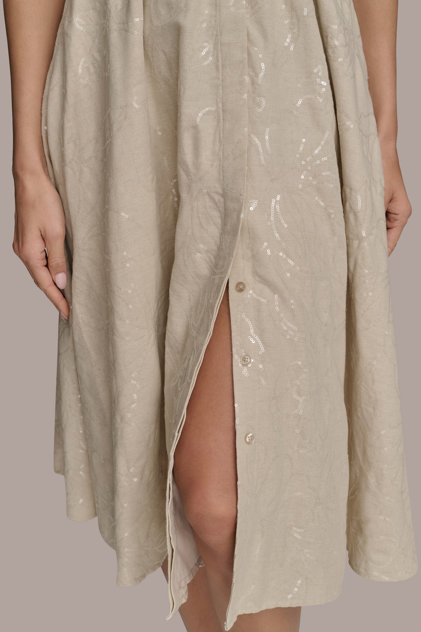 FLORAL SEQUIN-EMBELLISHED MIDI SHIRT DRESS VIEW 8 | Dresses & Jumpsuits FLORAL SEQUIN-EMBELLISHED MIDI SHIRT DRESS VIEW 8 | Dresses & Jumpsuits