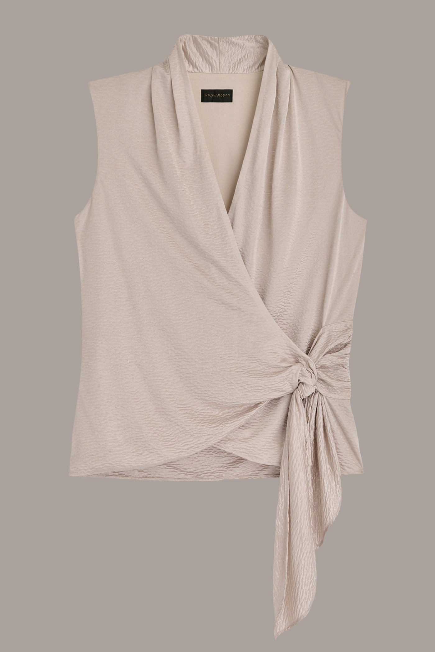 WRAP-EFFECT SATIN-CREPE TOP VIEW 7 | Tops WRAP-EFFECT SATIN-CREPE TOP VIEW 7 | Tops
