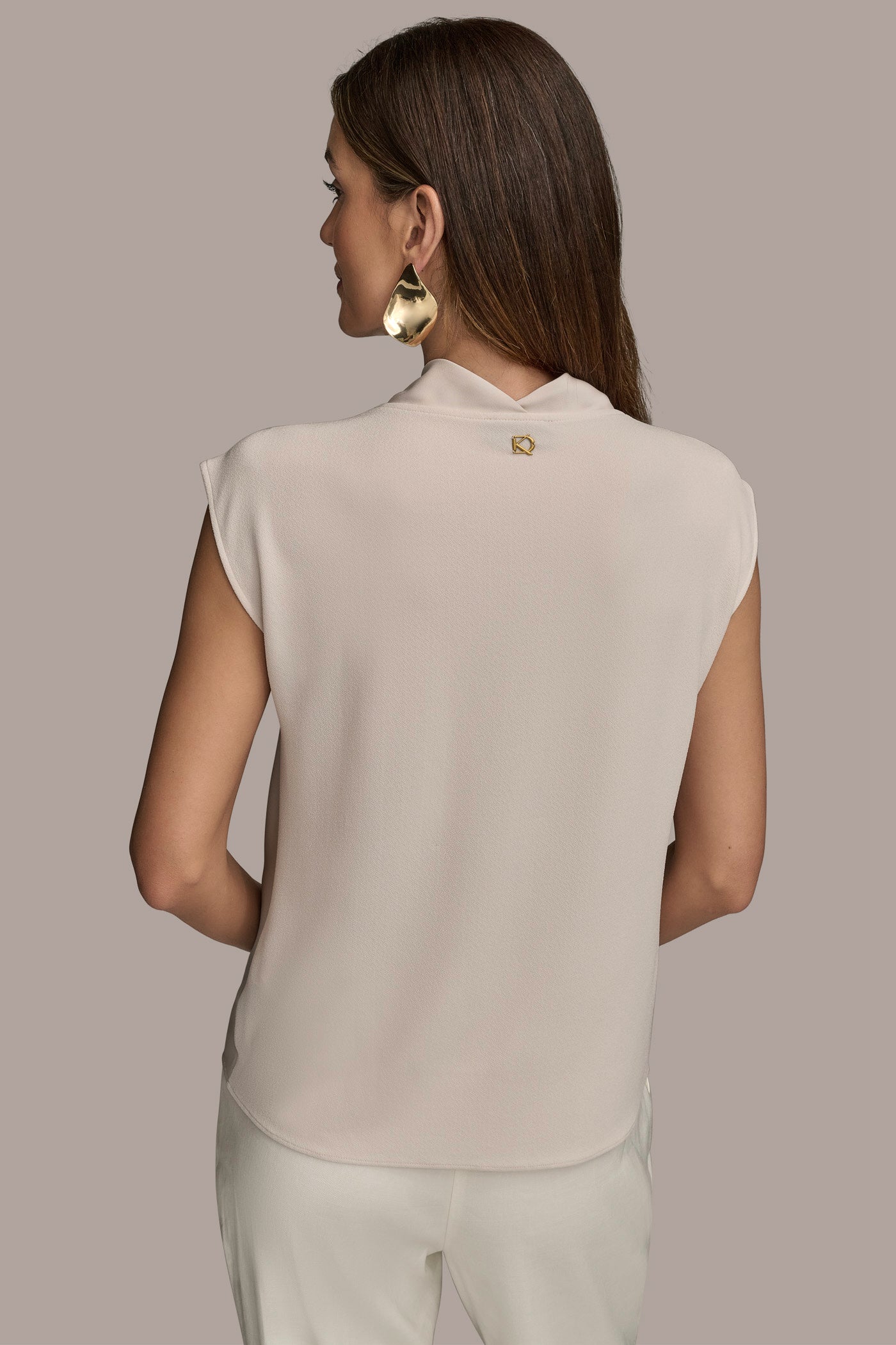 PANELED COWL NECK TOP | View 2 | Suits and Separates PANELED COWL NECK TOP | View 2 | Suits and Separates