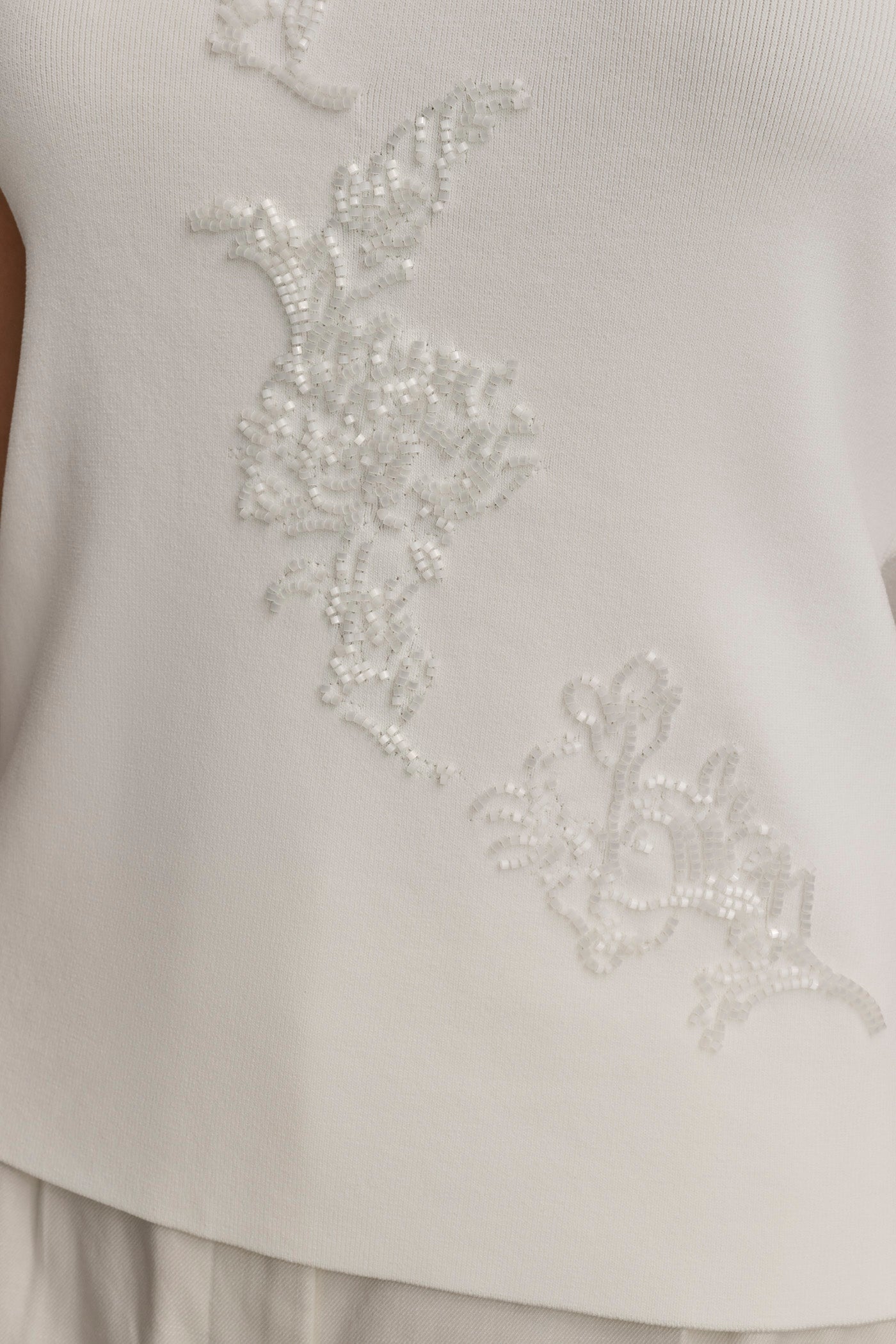 FLORAL-EMBELLISHED HALTER TANK VIEW 6 | Tops FLORAL-EMBELLISHED HALTER TANK VIEW 6 | Tops